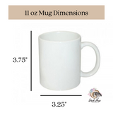 Mom Life / Powered by Love - Distressed Mug