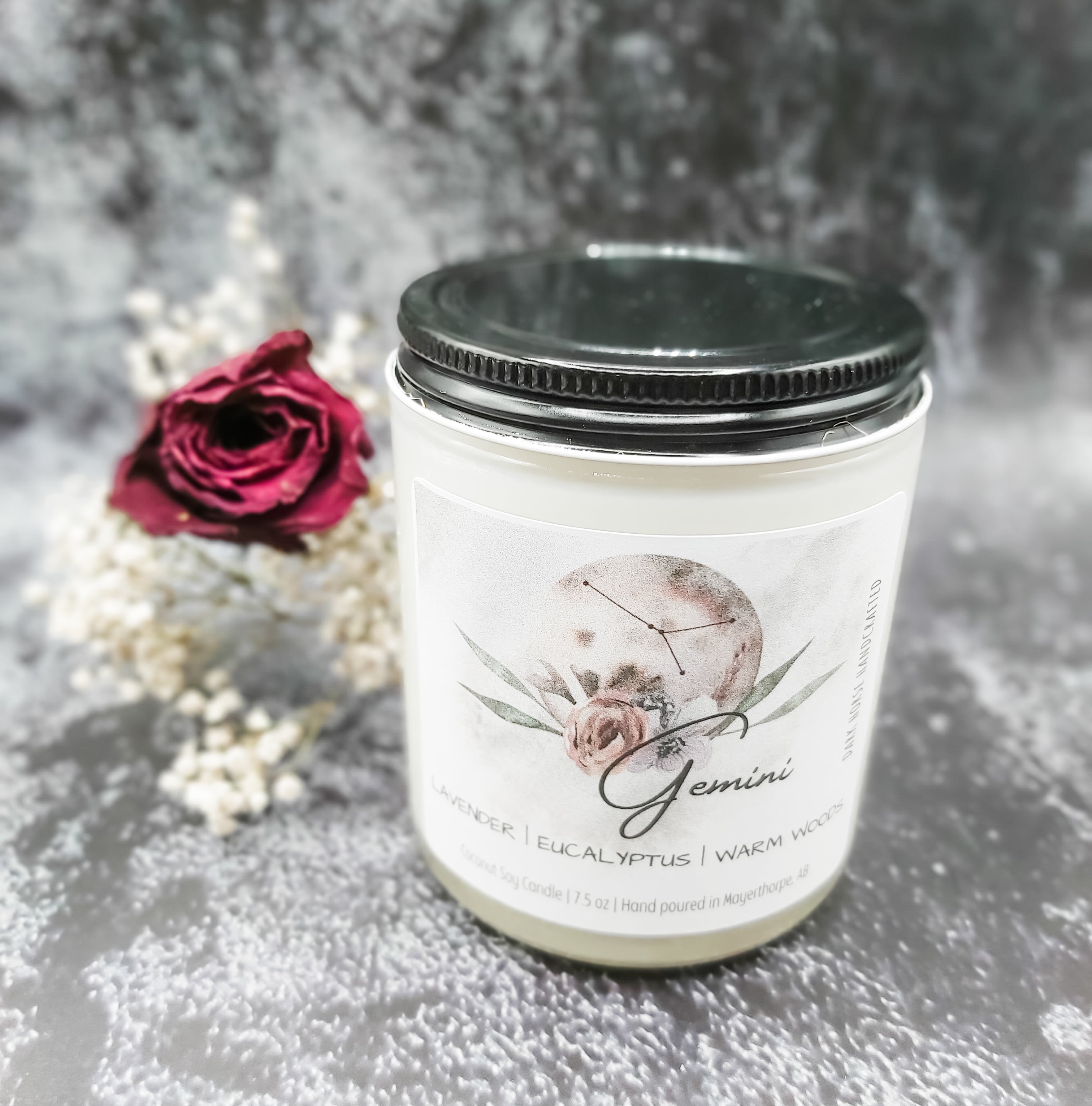 gemini zodiac candle