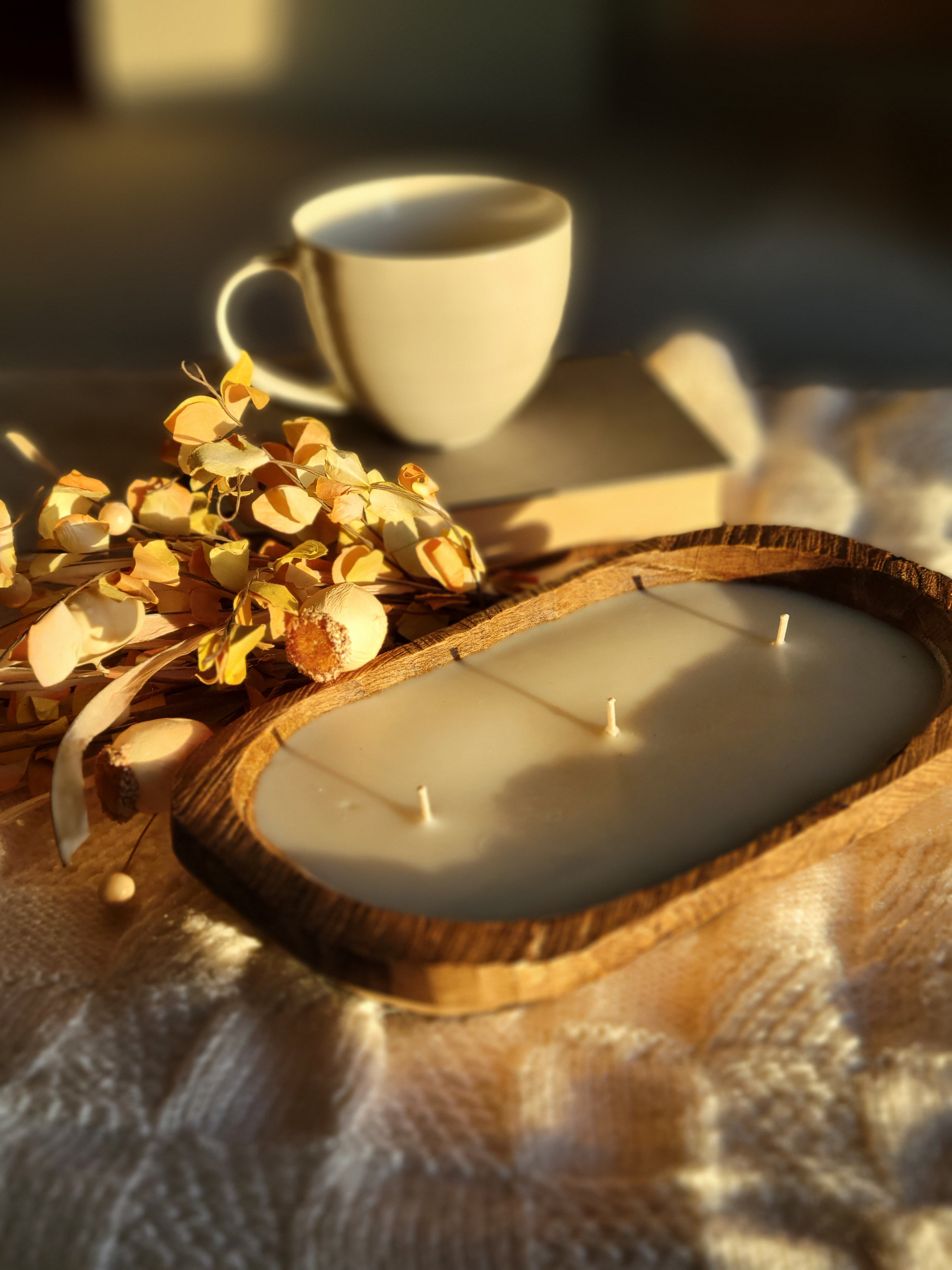 3 Wick Dough Bowl Candle - Cashmere Cedar