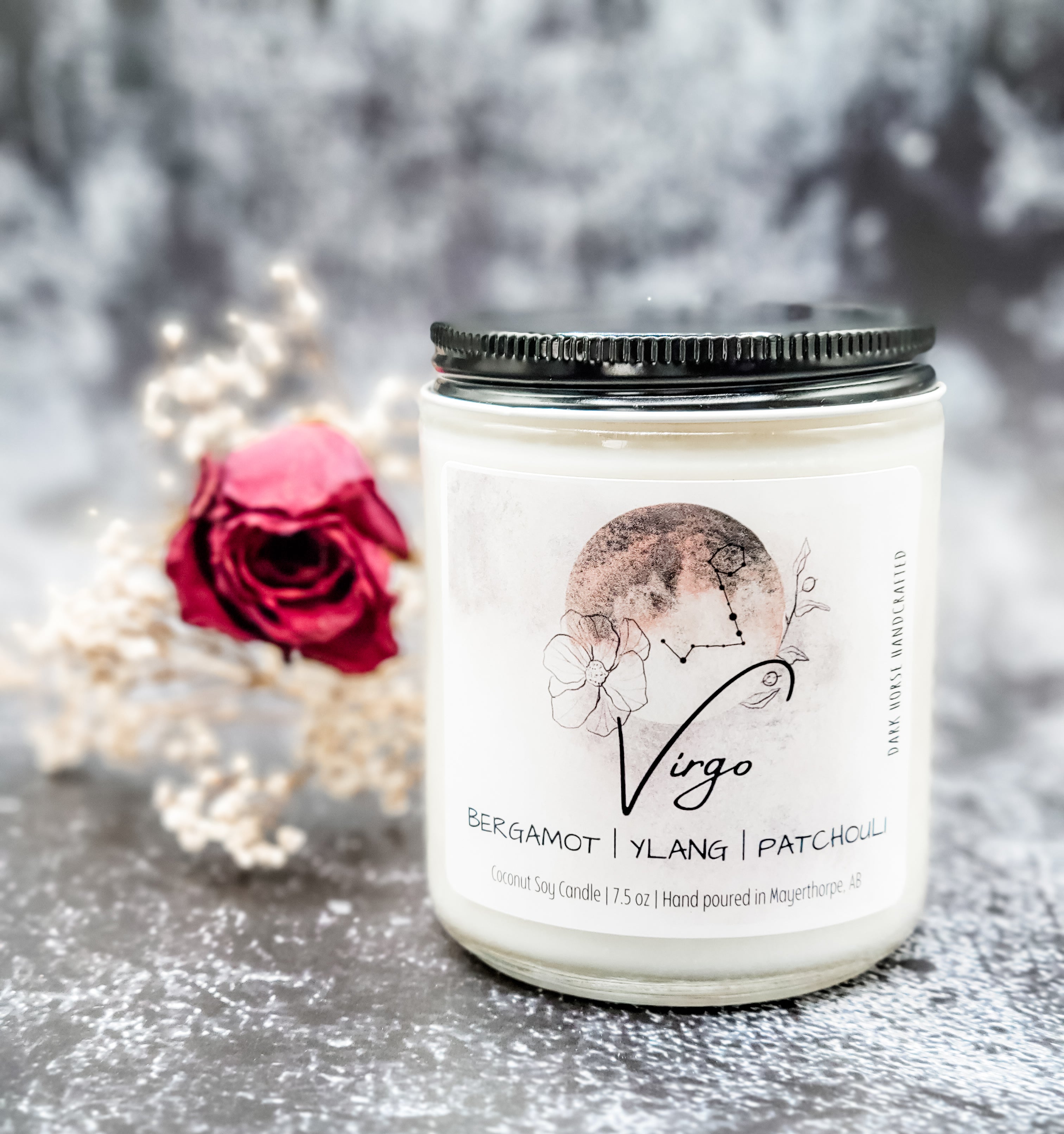 virgo zodiac candle