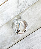 Elephant diffuser aromatherapy necklace, stainless steel