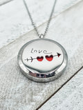 Aromatherapy - LOVE, Diffuser Pendant Necklace