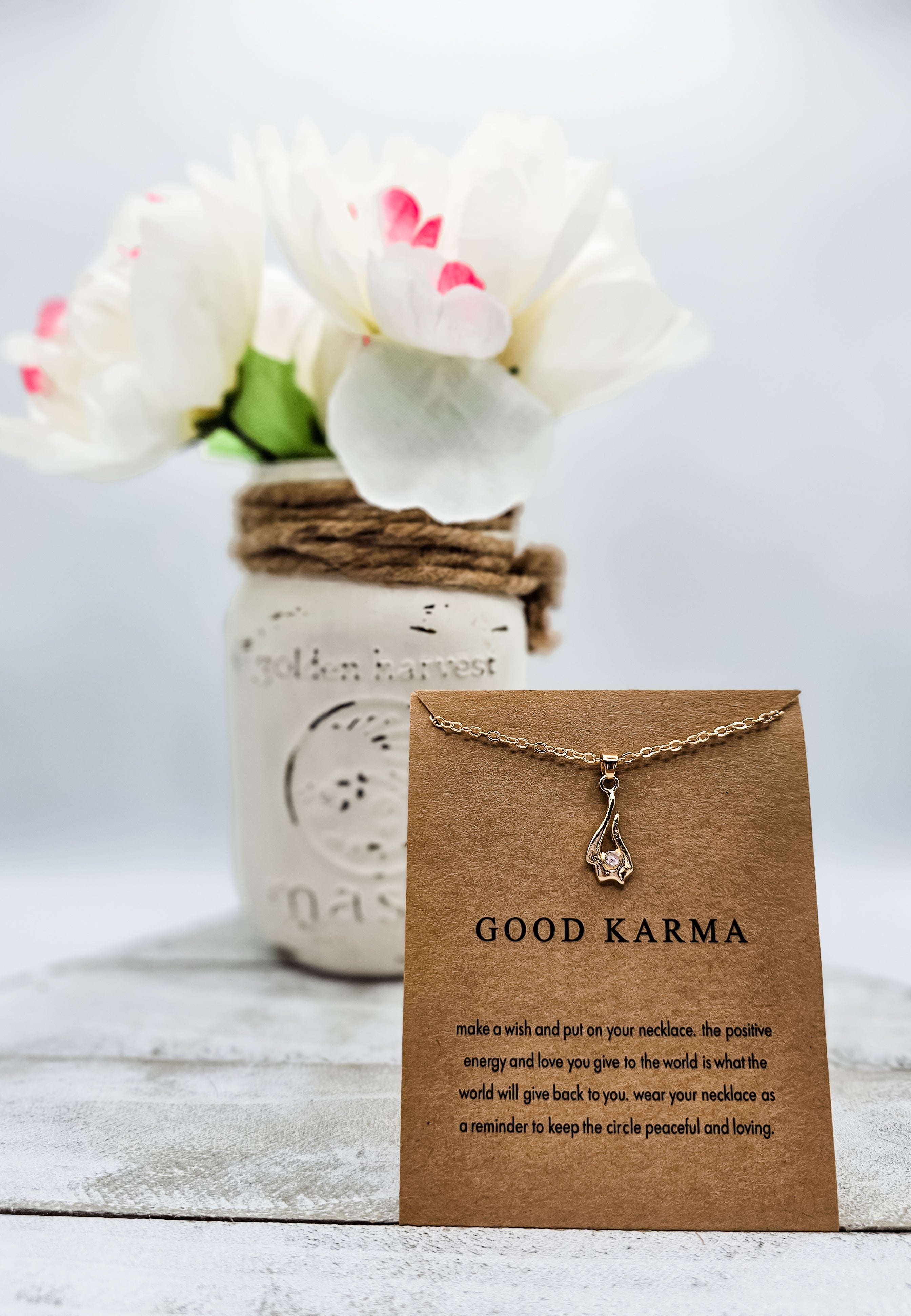 Good Karma - Inspirational and Meaningful Pendant Necklace