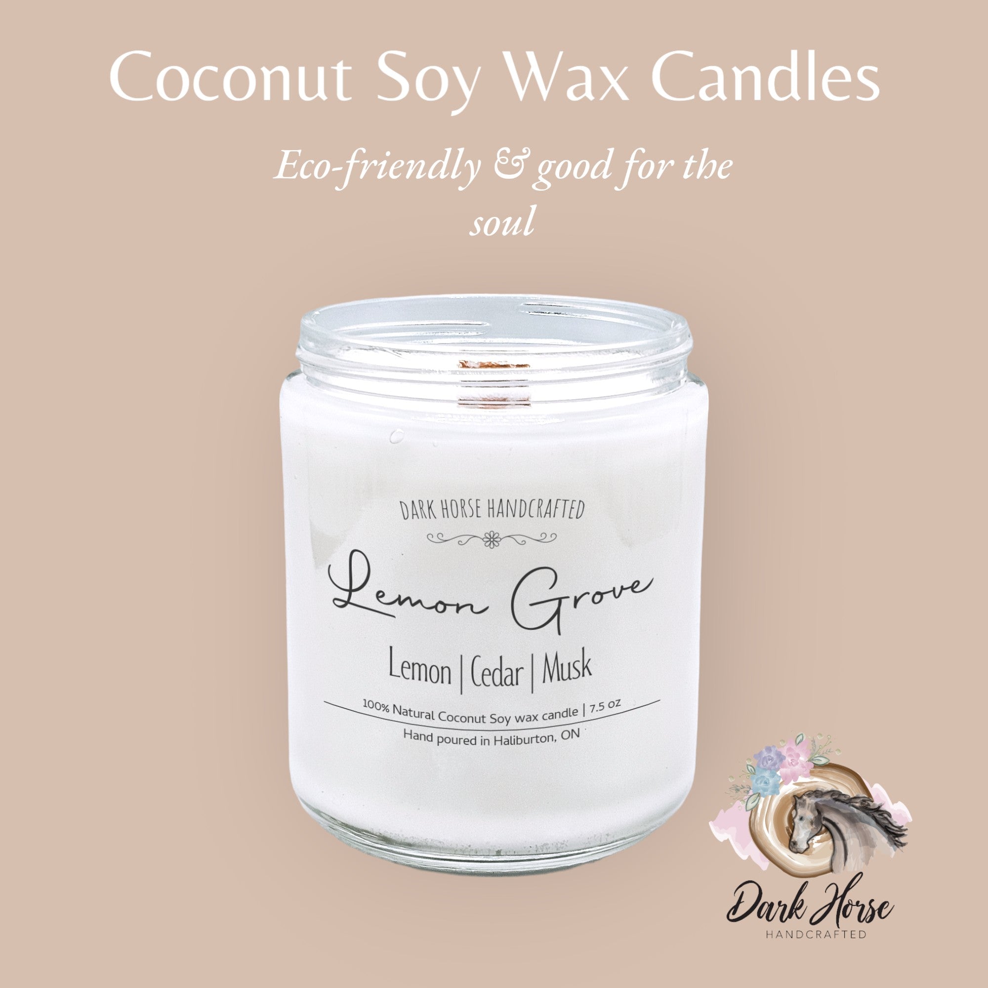 Lemon Grove - Scented Coconut Soy Candle