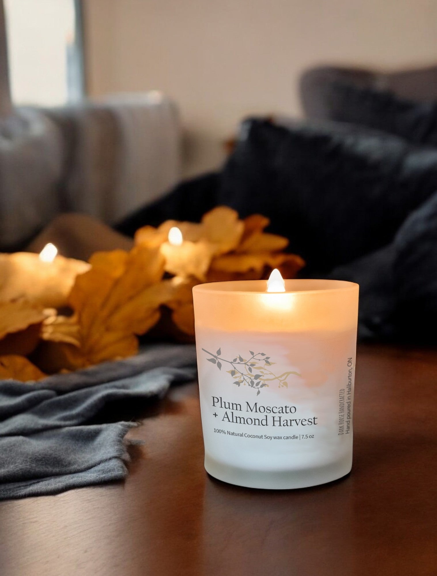 Plum Moscato & Almond Harvest - Scented Premium Coconut Soy Candle