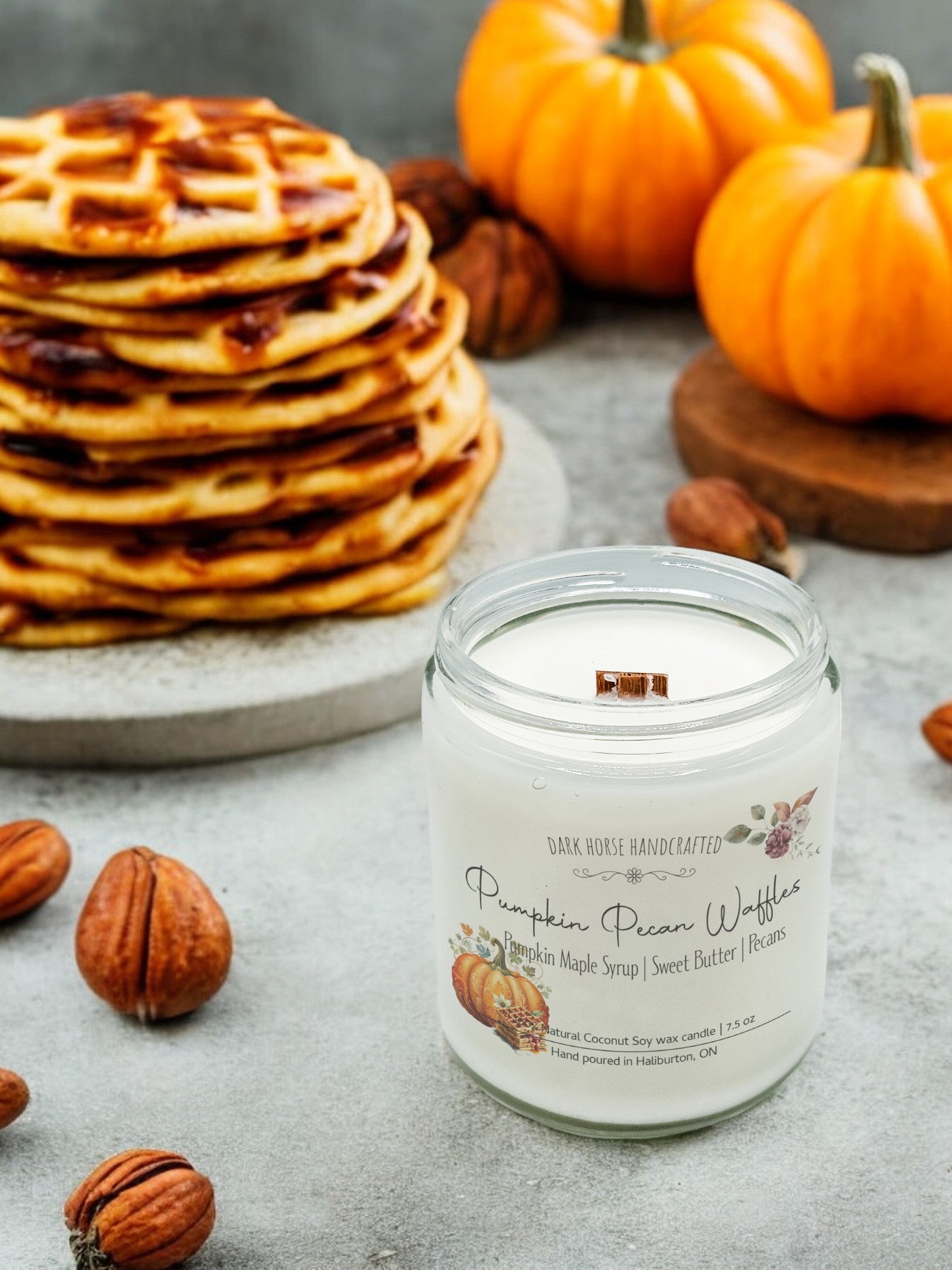 Pumpkin Pecan Waffles fall candle
