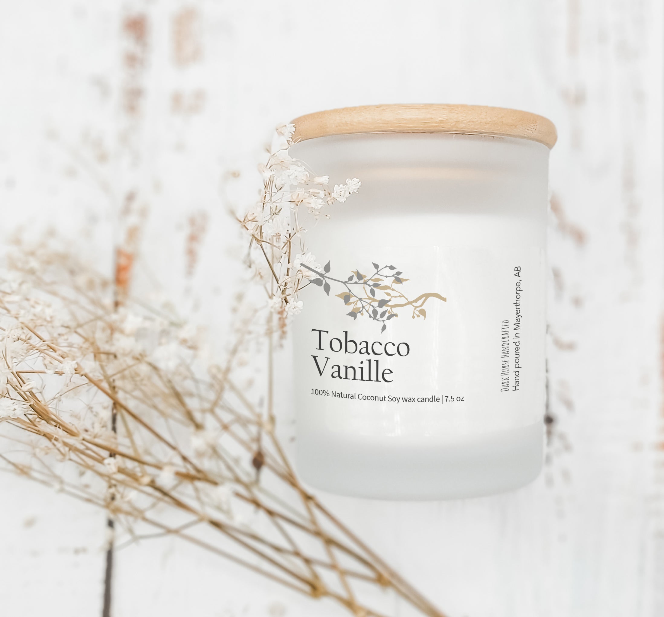 Tobacco Vanille - Scented Premium Coconut Soy Candle