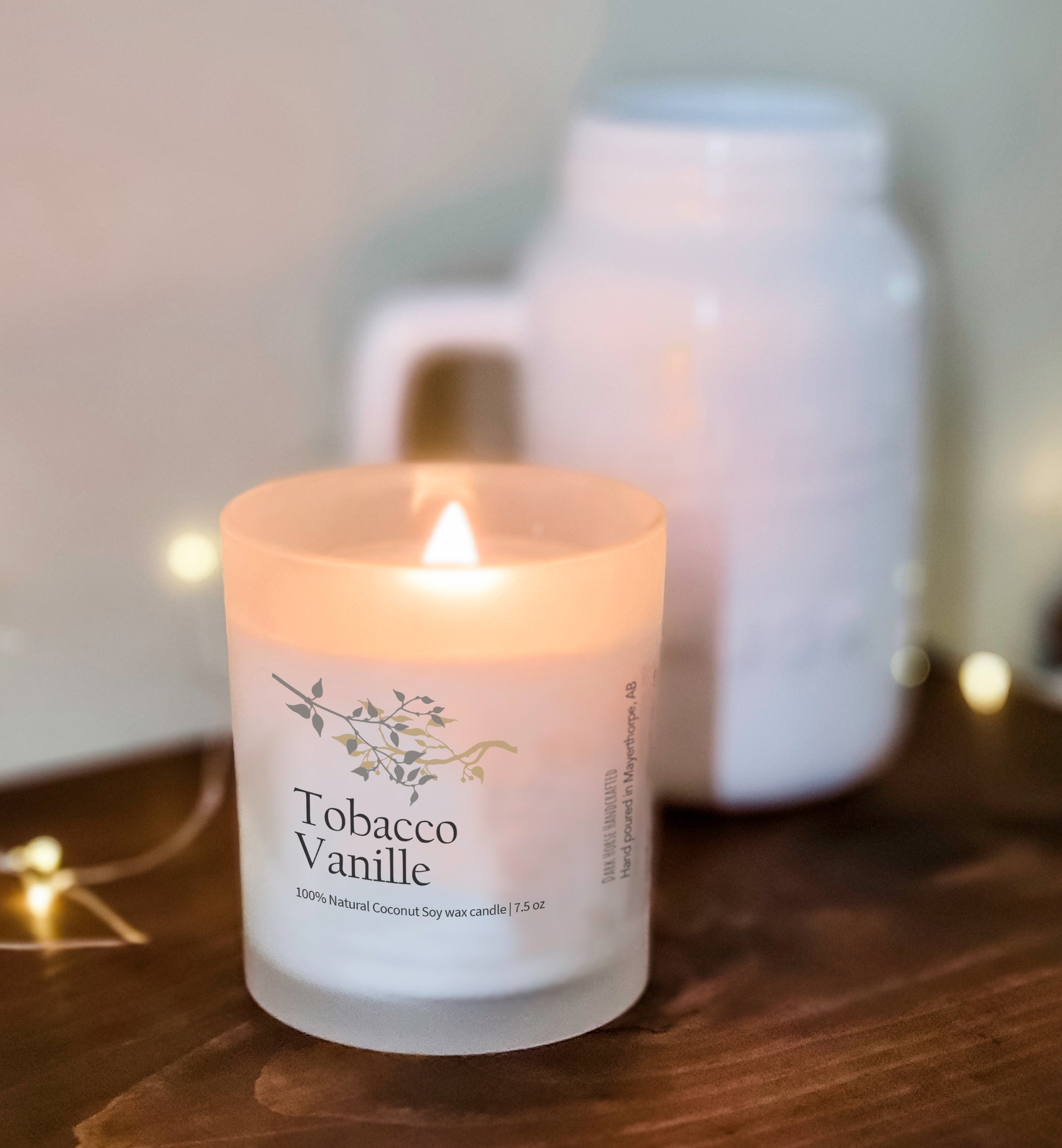 Tobacco Vanille - Scented Premium Coconut Soy Candle