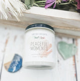 Peaceful Moments - Soy Candle, 'Heart & Soul' Collection - Dark Horse Handcrafted