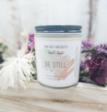 Be Still - Soy Candle, 'Heart & Soul' Collection - Dark Horse Handcrafted