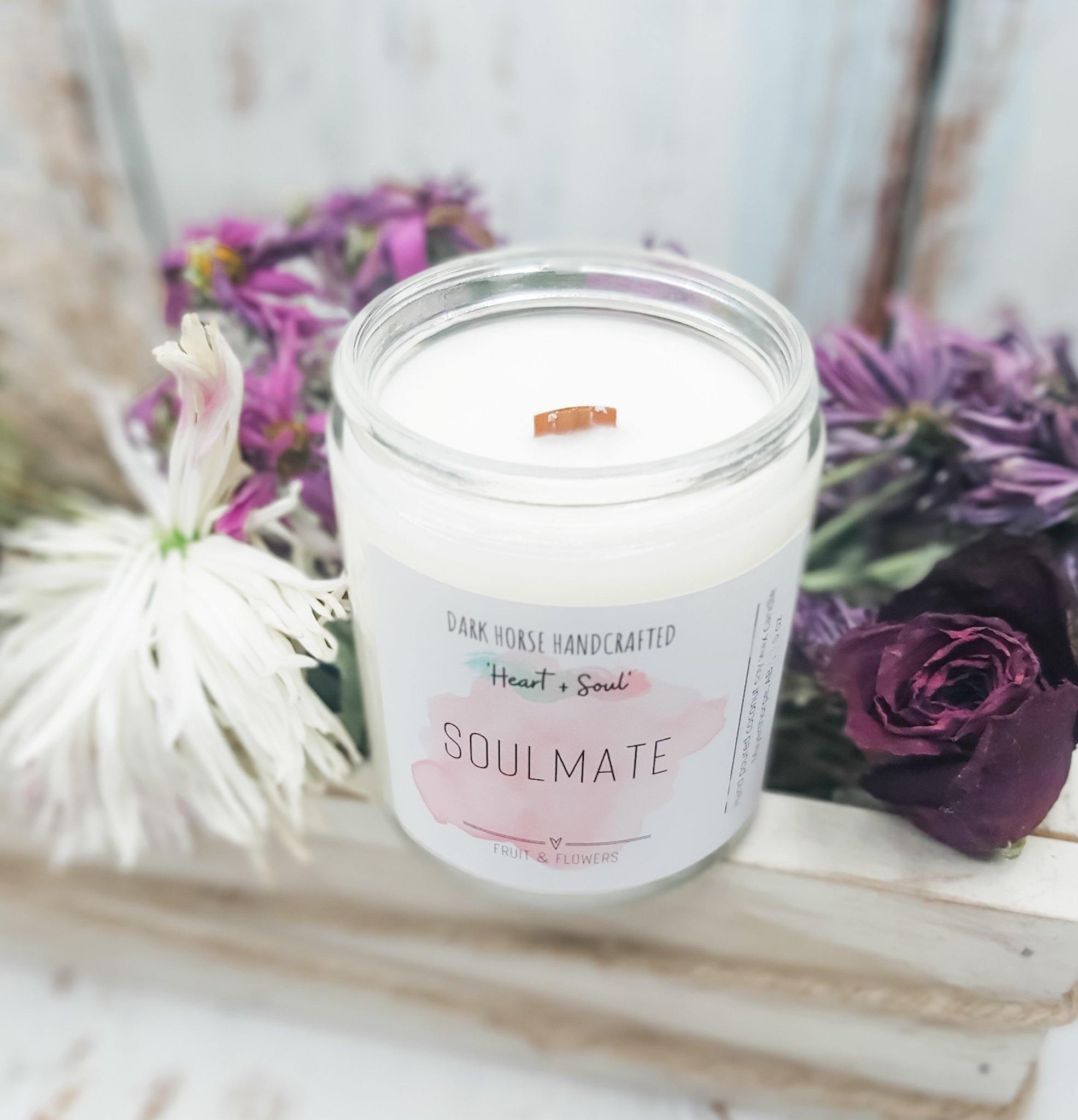 Soulmate - Soy Candle, 'Heart & Soul' Collection - Dark Horse Handcrafted