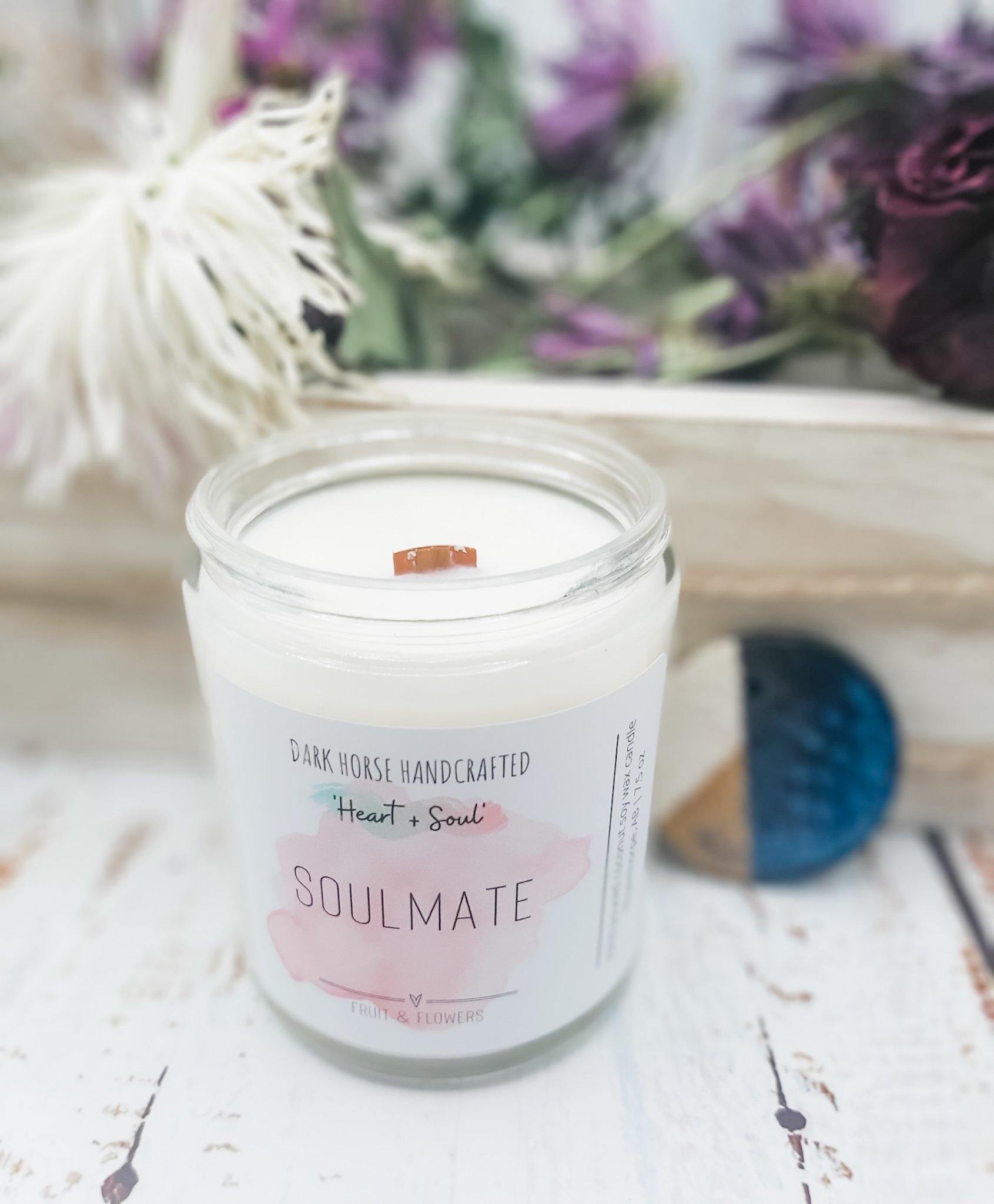 Soulmate - Soy Candle, 'Heart & Soul' Collection - Dark Horse Handcrafted
