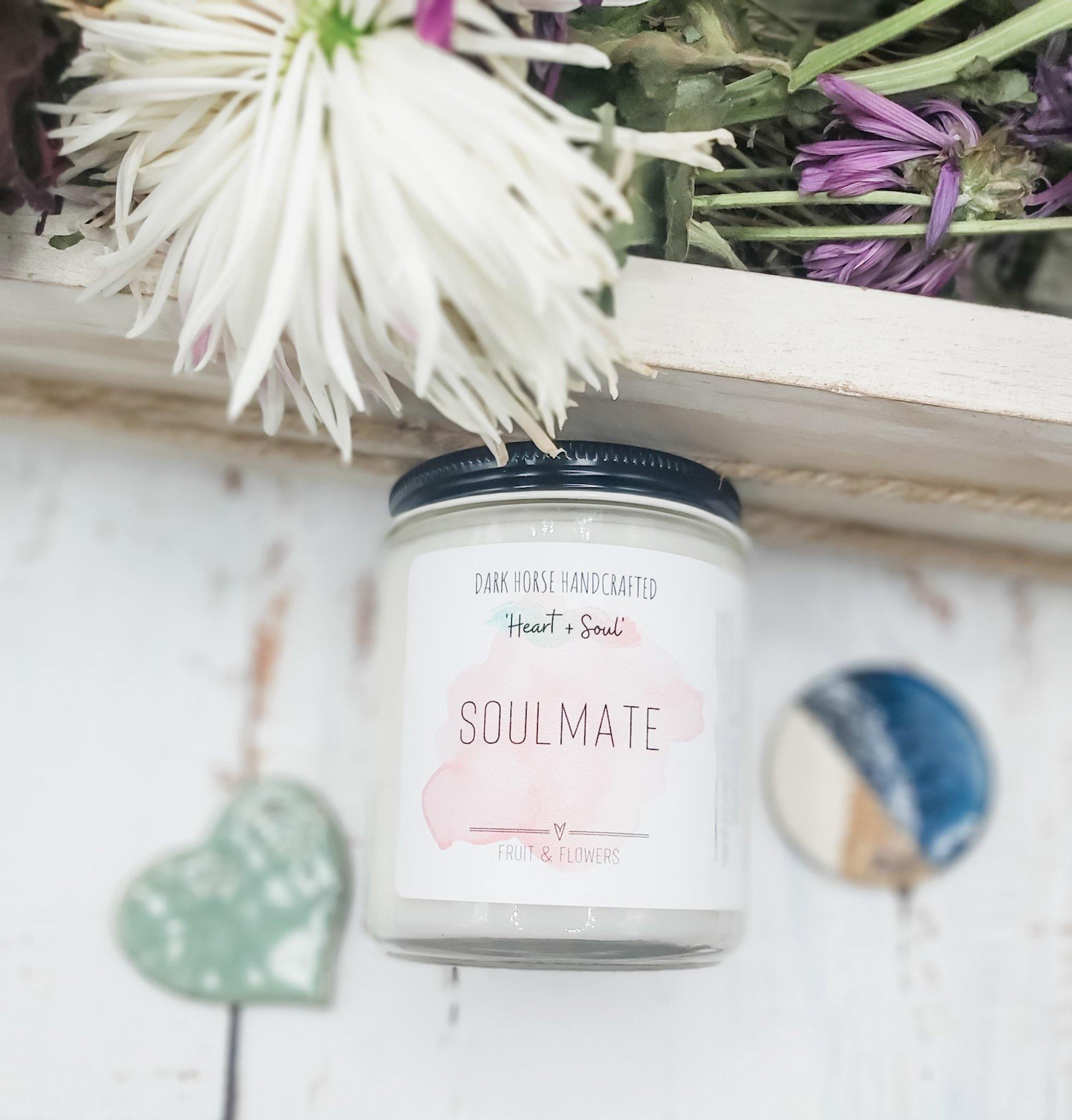 Soulmate - Soy Candle, 'Heart & Soul' Collection - Dark Horse Handcrafted