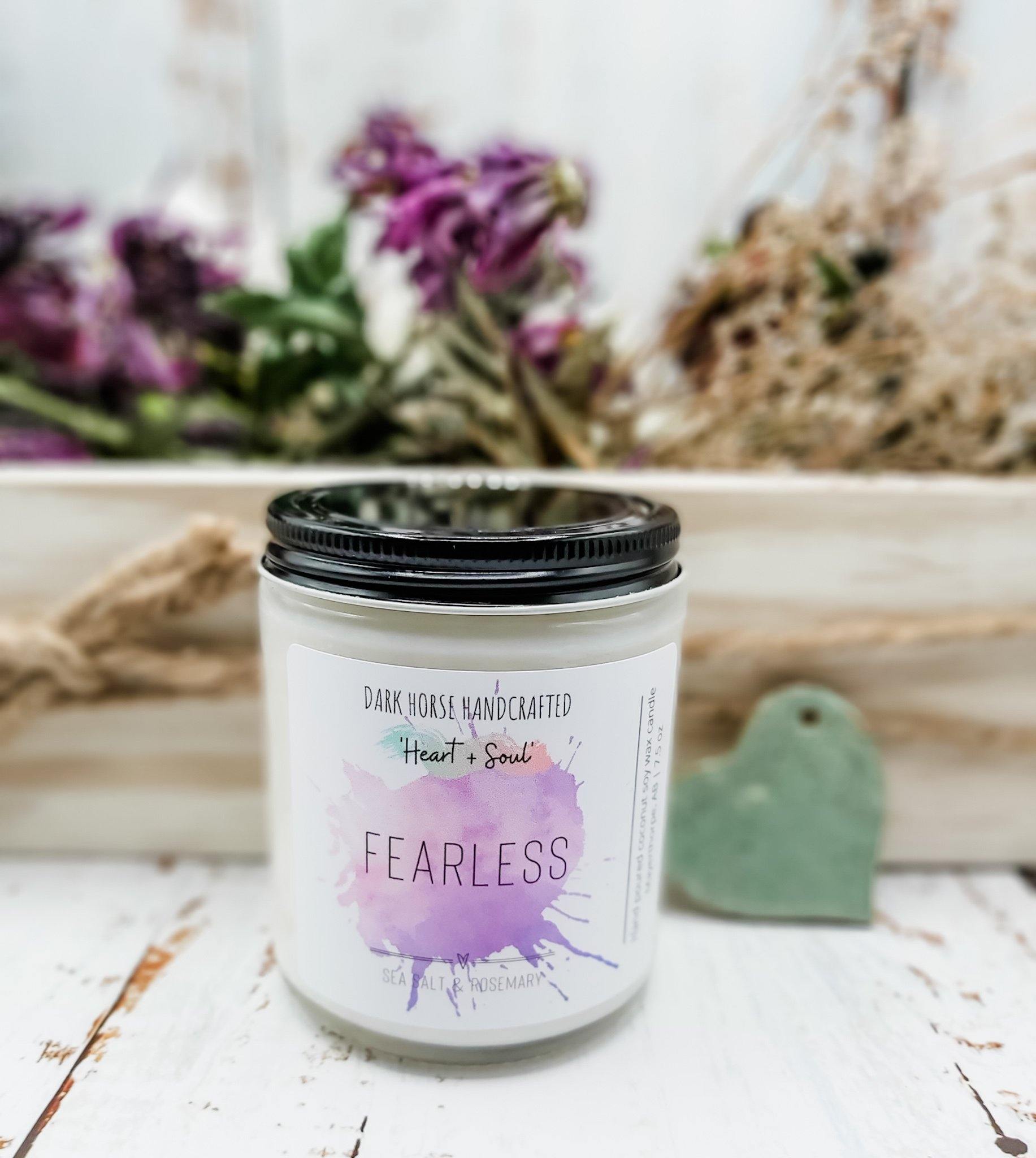 Fearless - Soy Candle 'Heart & Soul' Collection - Dark Horse Handcrafted