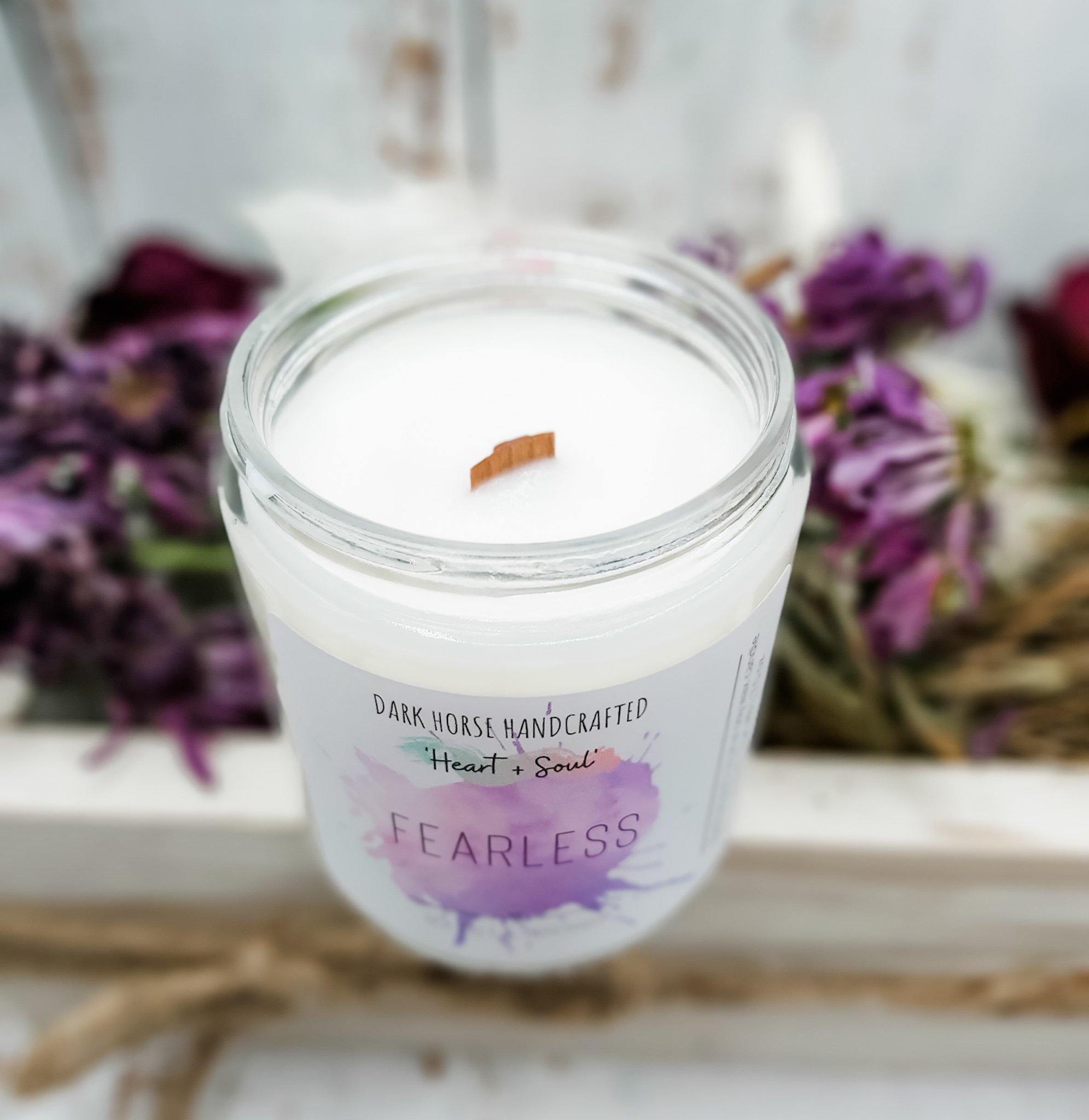 Fearless - Soy Candle 'Heart & Soul' Collection - Dark Horse Handcrafted