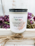 Harmony & Balance - Soy Candle 'Heart & Soul' Collection - Dark Horse Handcrafted