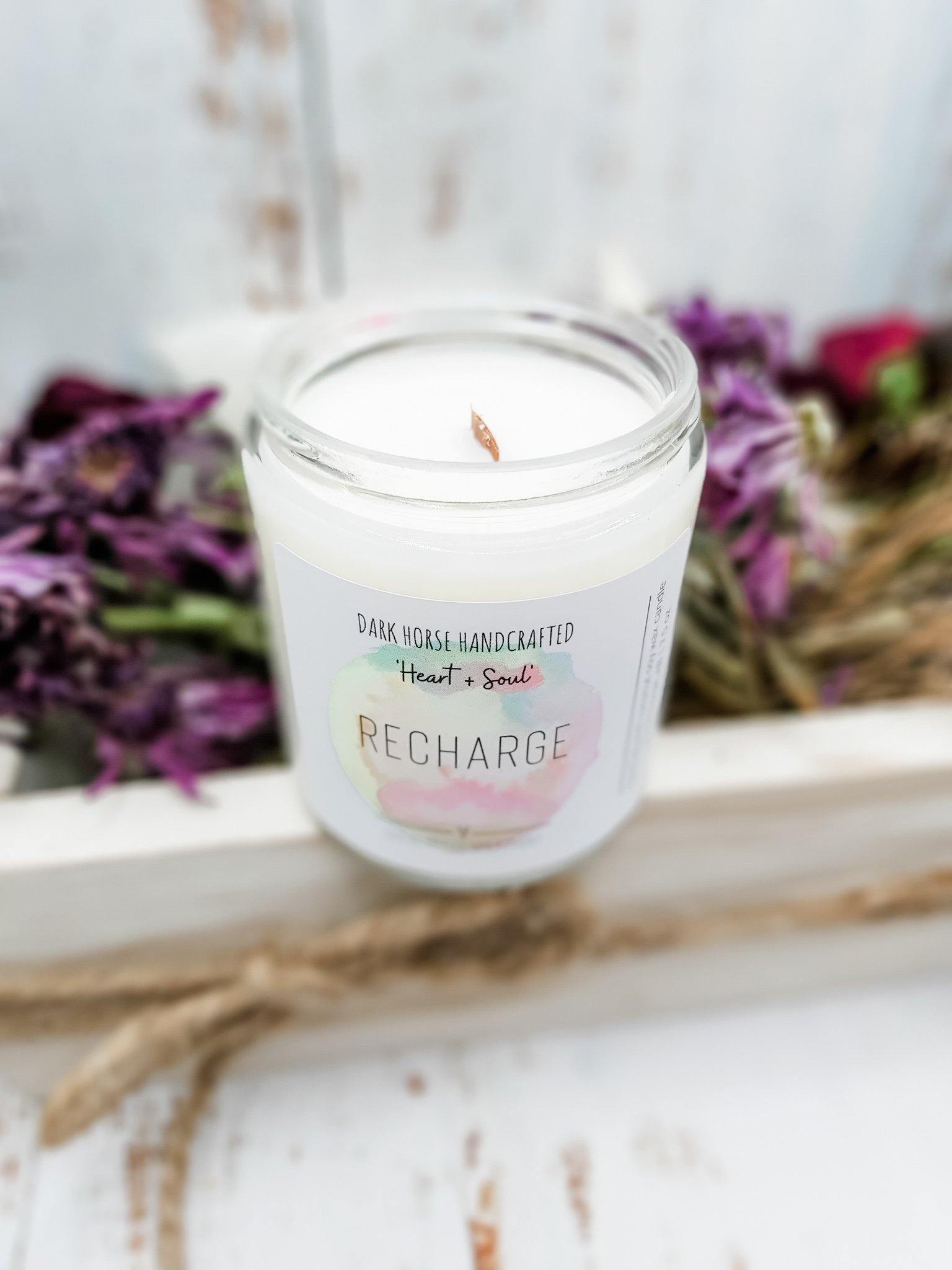 Recharge - Soy Candle 'Heart & Soul' Collection - Dark Horse Handcrafted