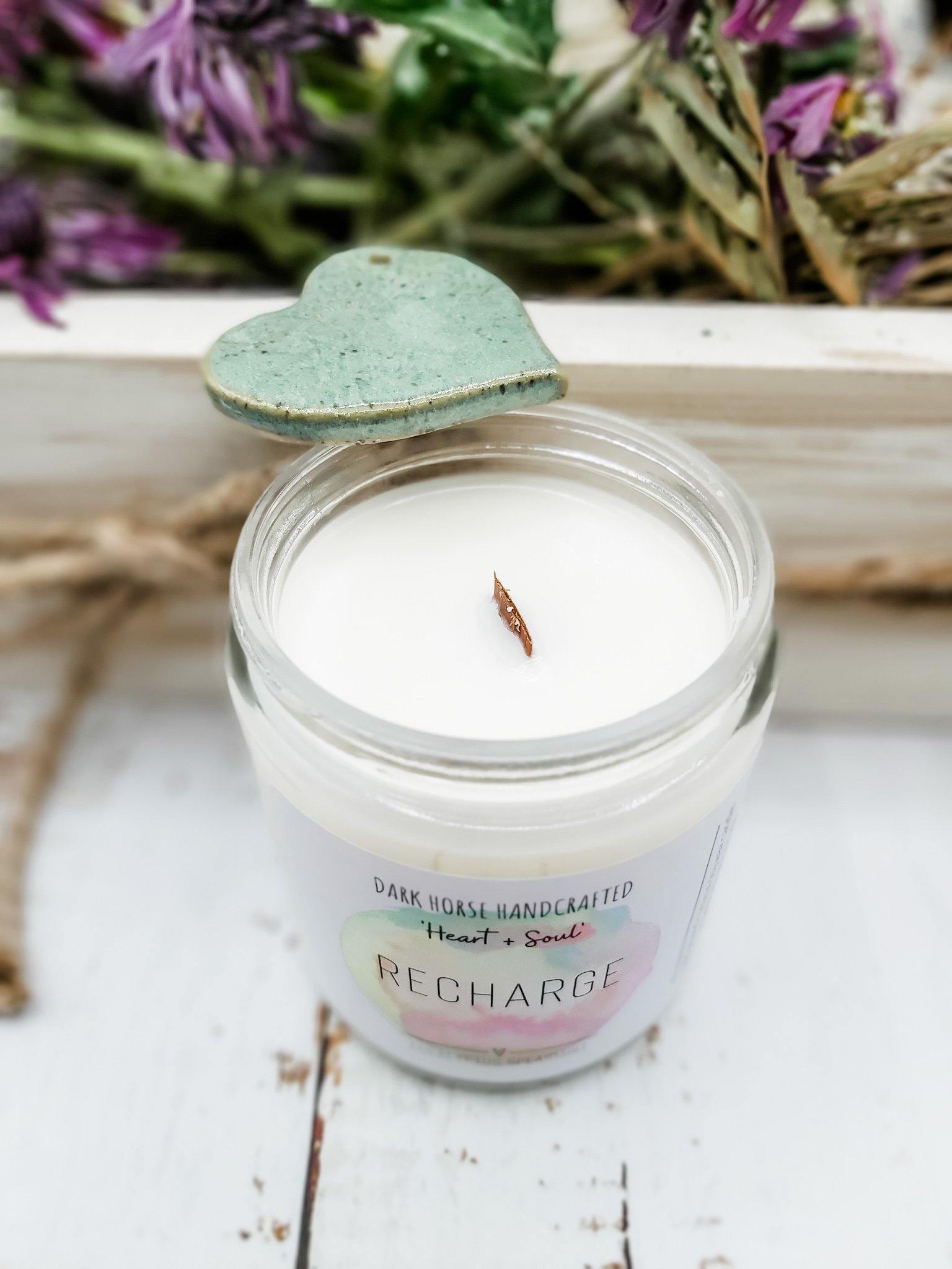 Recharge - Soy Candle 'Heart & Soul' Collection - Dark Horse Handcrafted