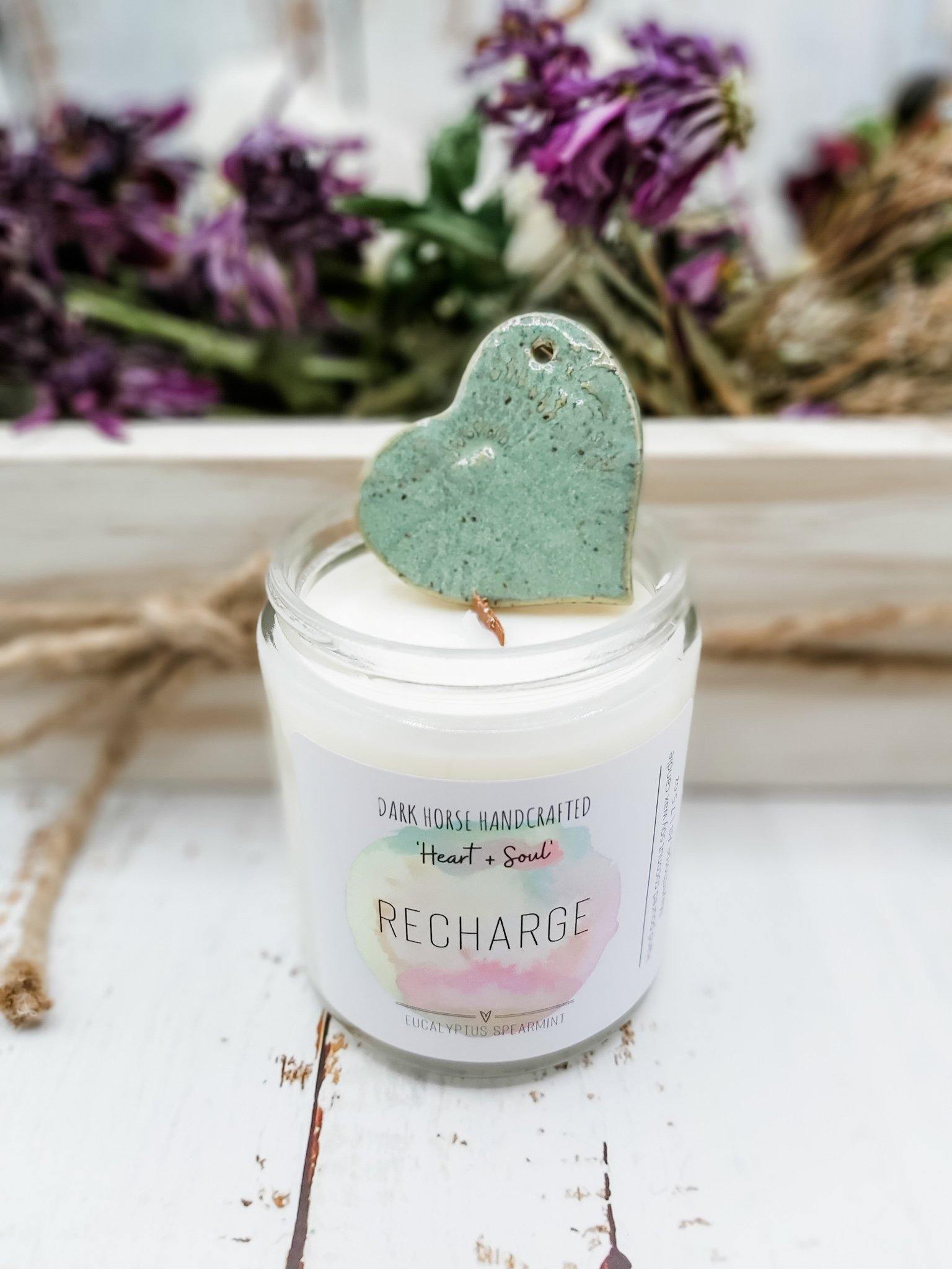 Recharge - Soy Candle 'Heart & Soul' Collection - Dark Horse Handcrafted