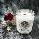 Taurus astrological candle with wood wick