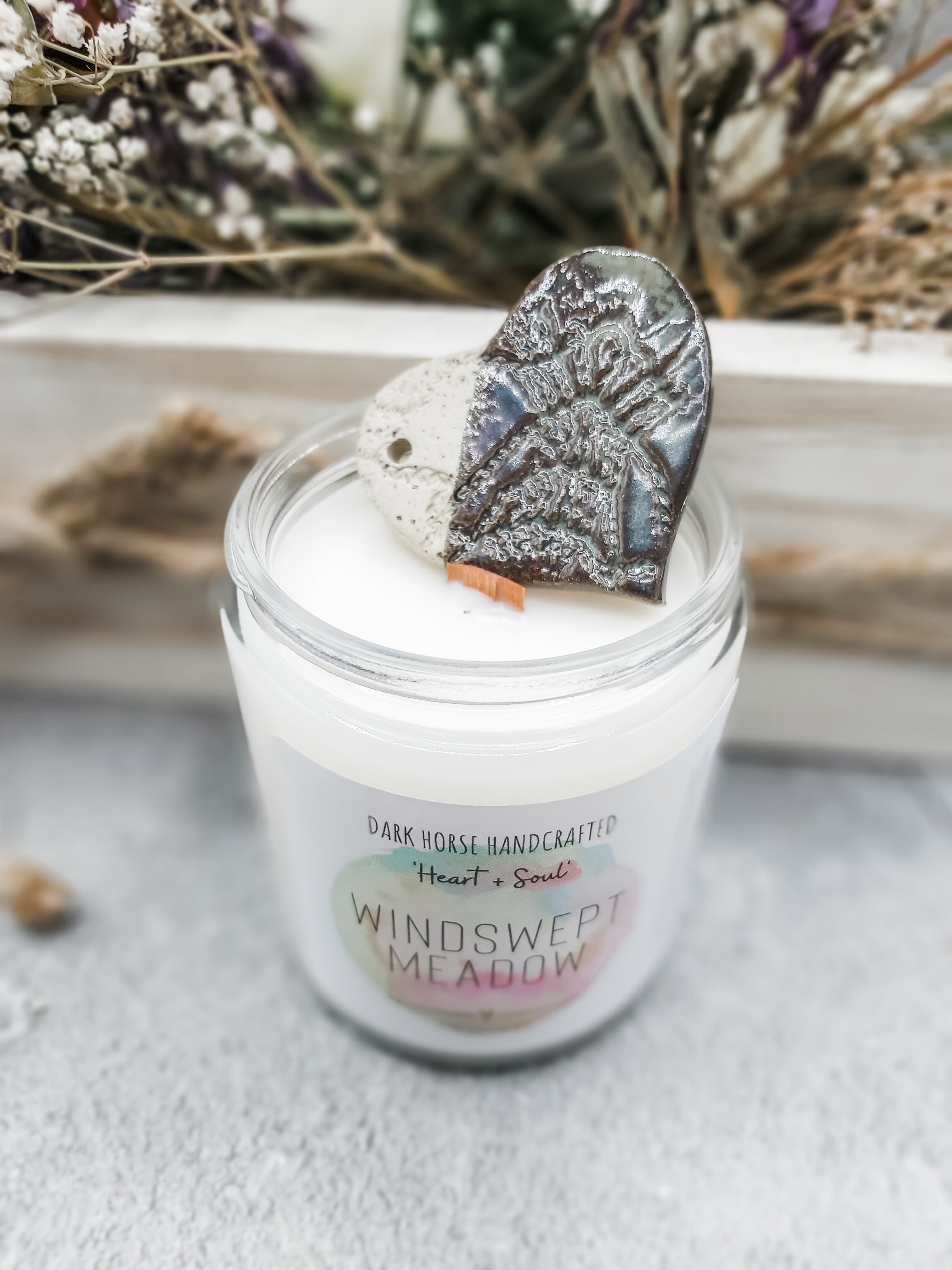WINDSWEPT MEADOW -  Dew Drops + Lilies Scented Coconut Soy Candle