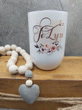 Custom Monogram/Name Wine Tumbler - Boho Design
