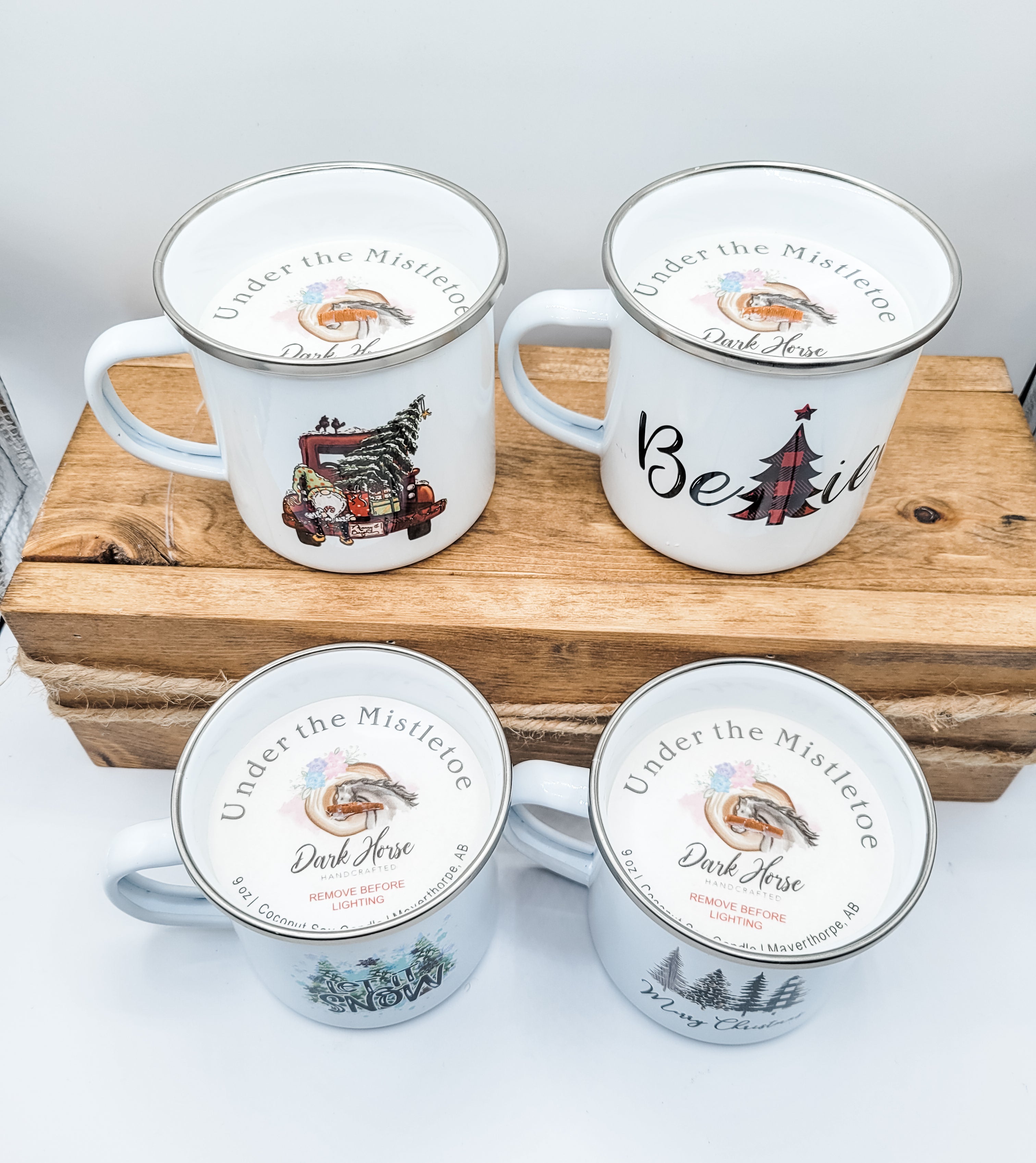Camping Mug Candle - Christmas Edition