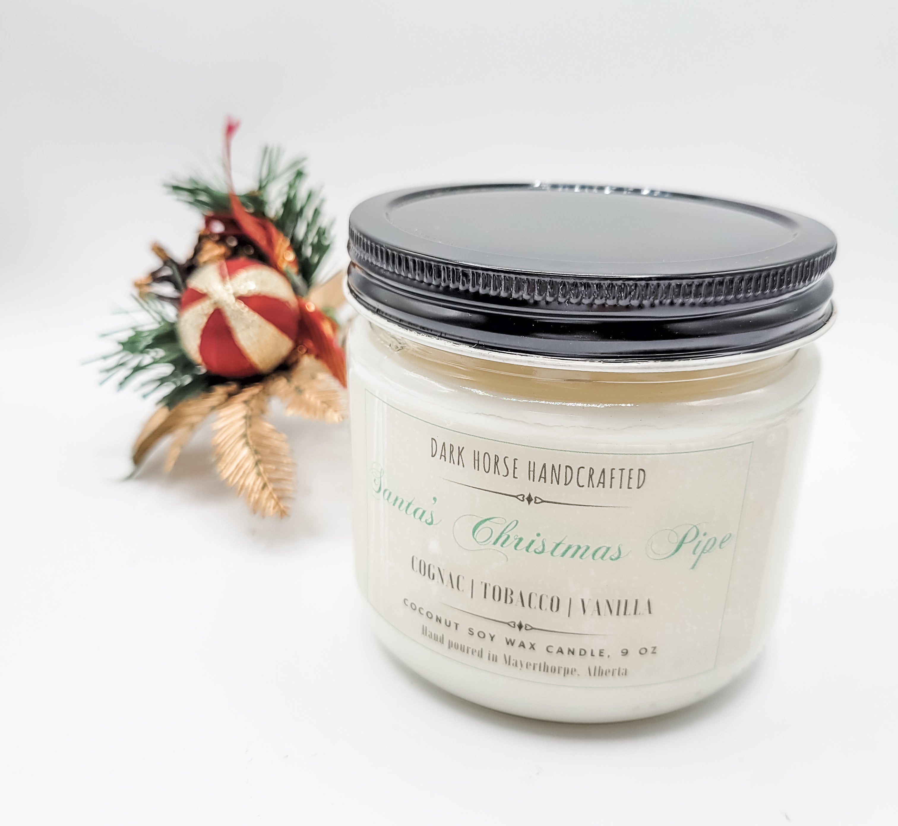 Santa's Christmas Pipe - Coconut Soy Candle