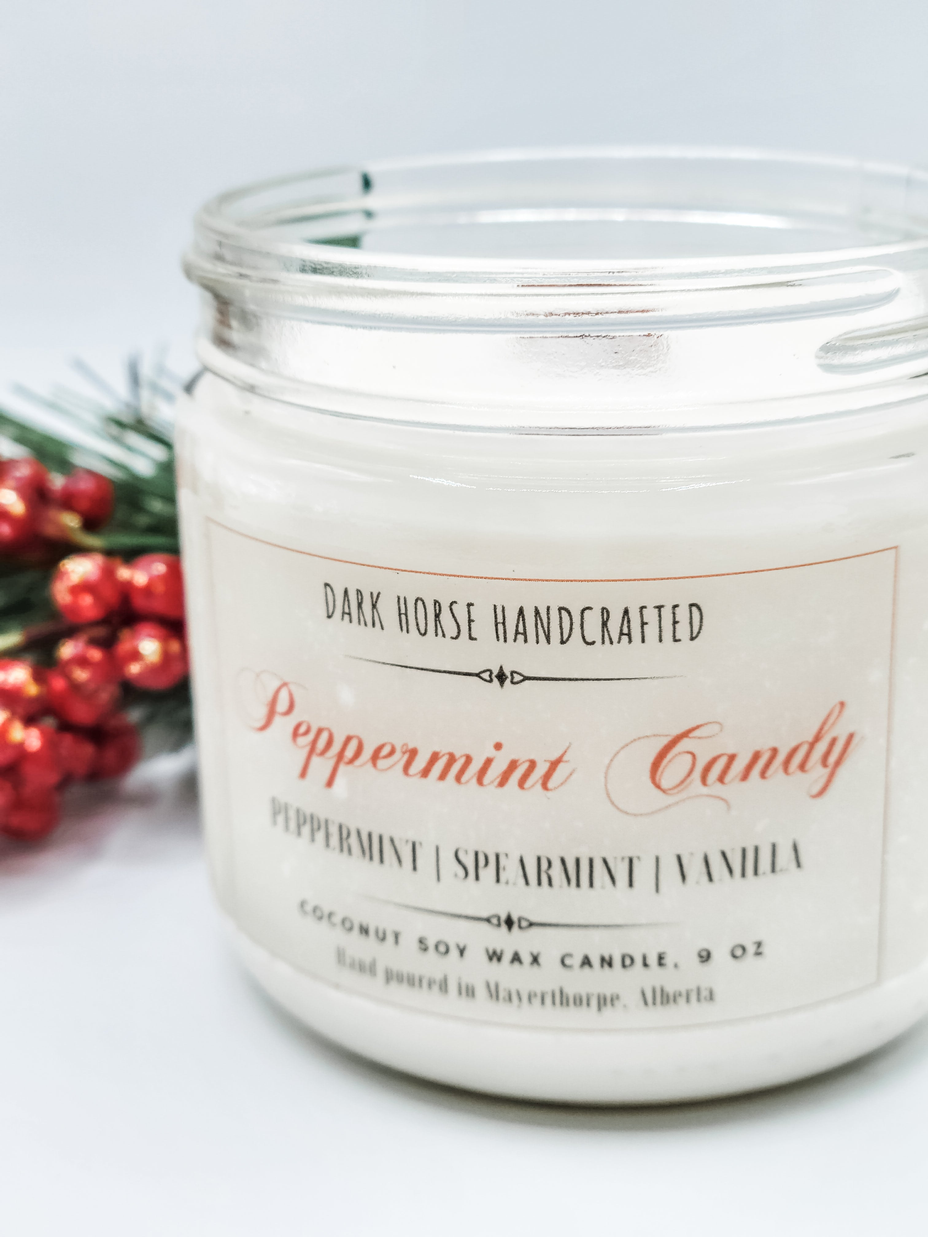 Peppermint Candy - Coconut Soy Candle