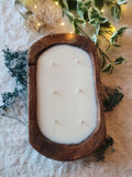 Dough Bowl Candle - Wide Oval, 6 wick