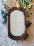 Dough Bowl Candle - Wide Oval, 6 wick