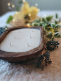 Dough Bowl Candle - Wide Oval, 6 wick