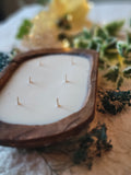 Dough Bowl Candle - Wide Oval, 6 wick