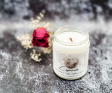 Capricorn astrological candle with wood wick