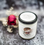 Scorpio zodiac candle with wood wick