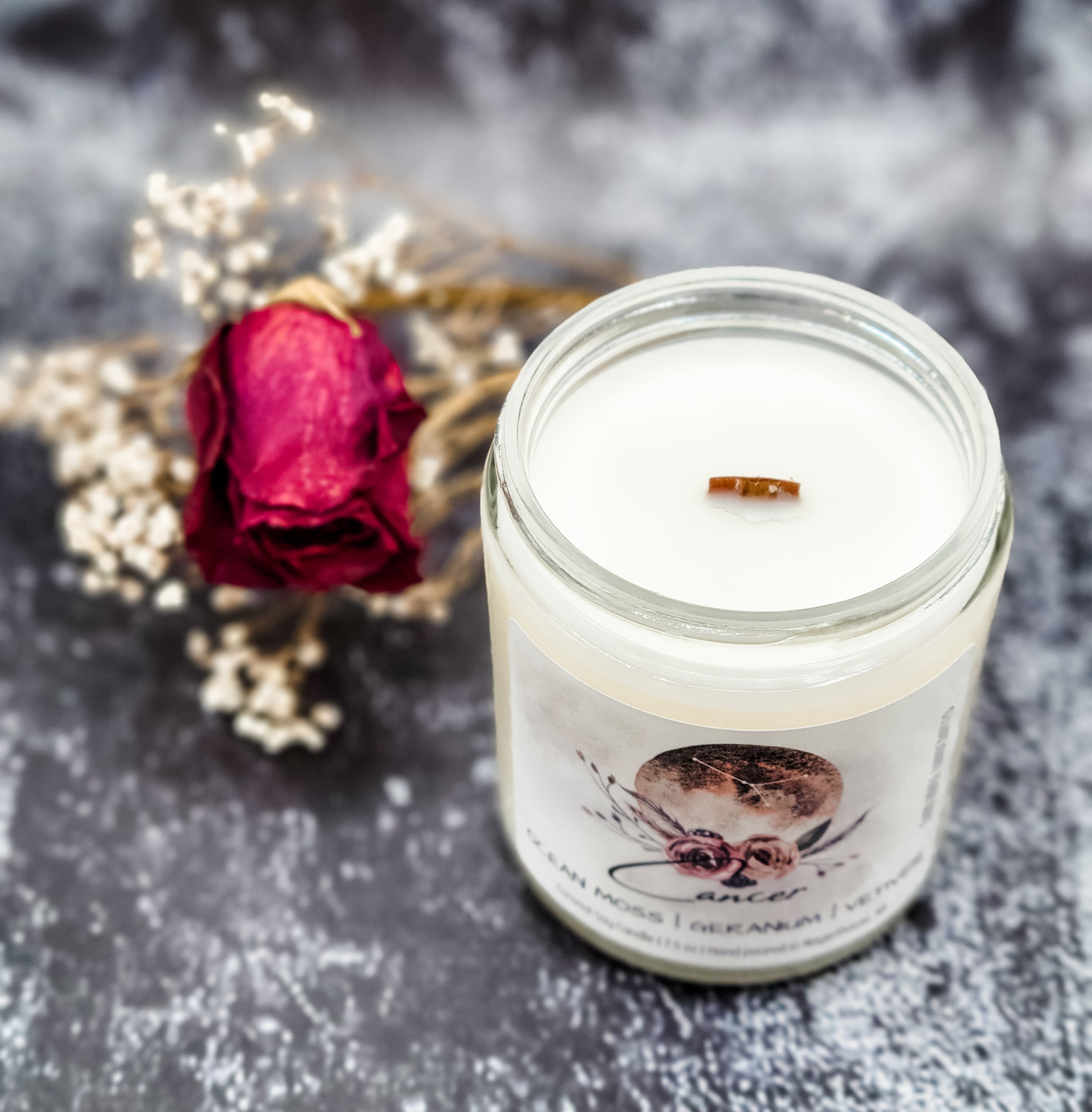 Cancer astrological candle