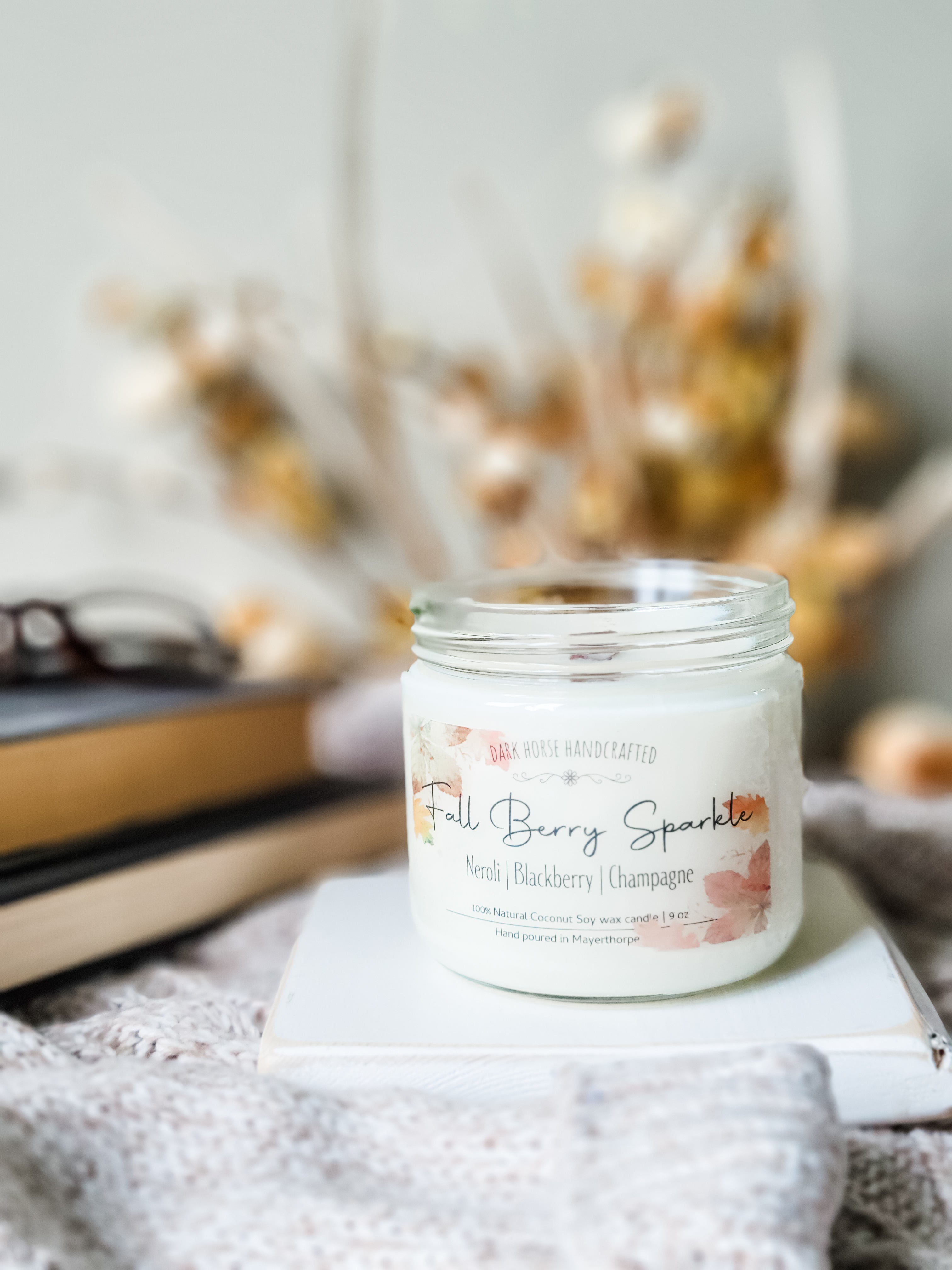 Fall Berry Sparkle - Fall Scented Coconut Soy Candle