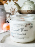 Flannel Throw - Fall, Scented Coconut Soy Candle