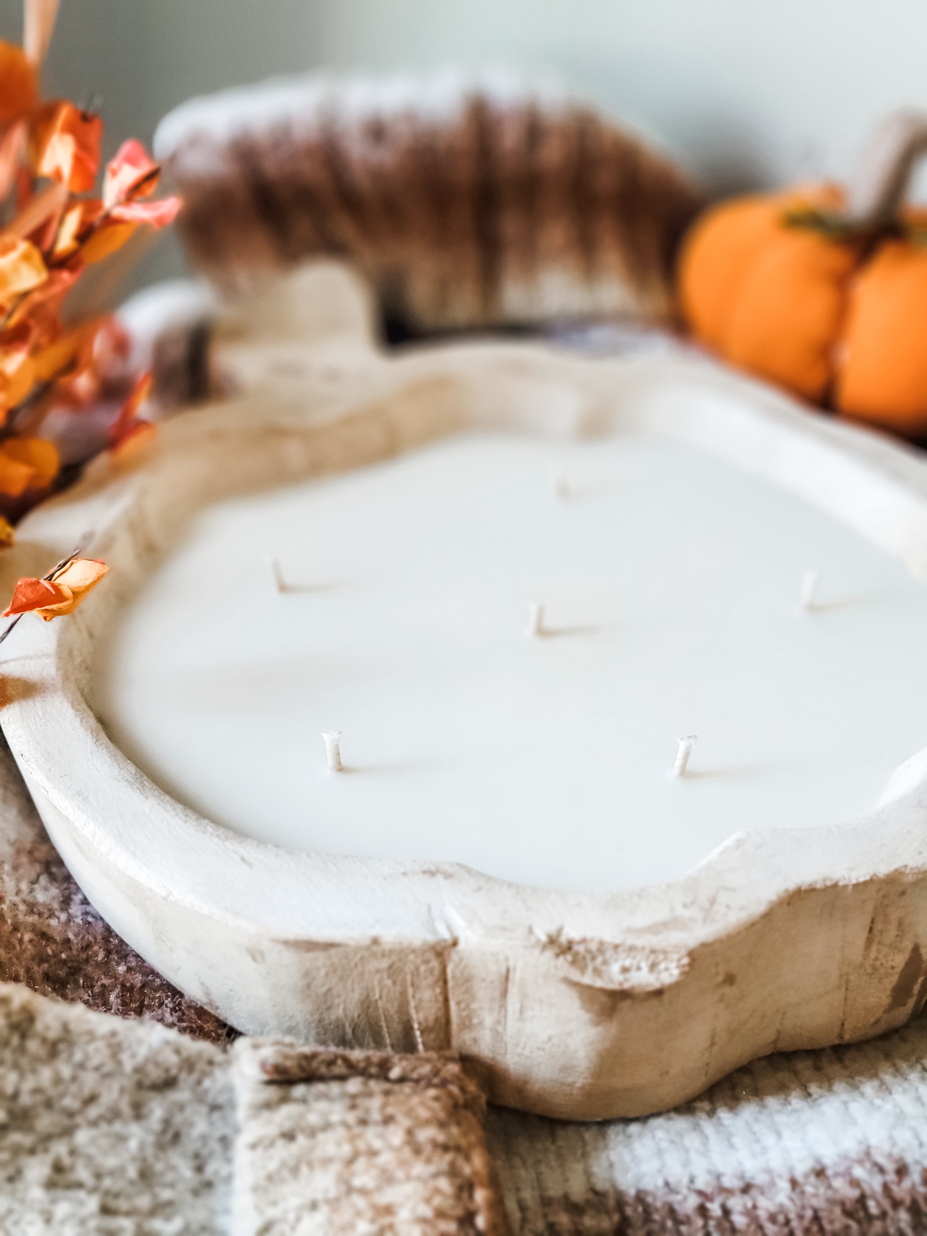 Pumpkin Dough Bowl Candle - 6 wick