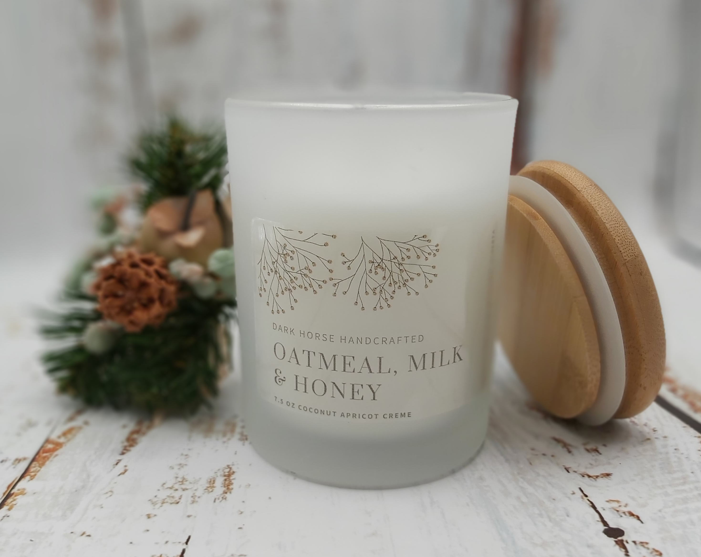Oatmeal, Milk & Honey - Luxury Candle - Dark Horse Handcrafted