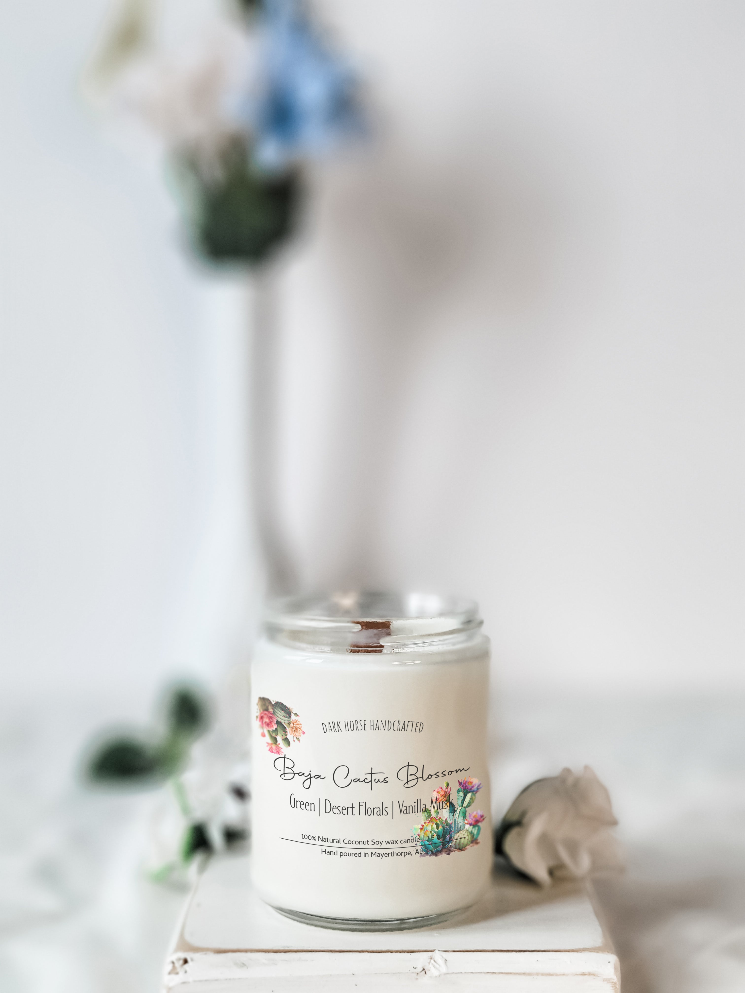 Baja Cactus Blossom - Scented Coconut Soy Candle