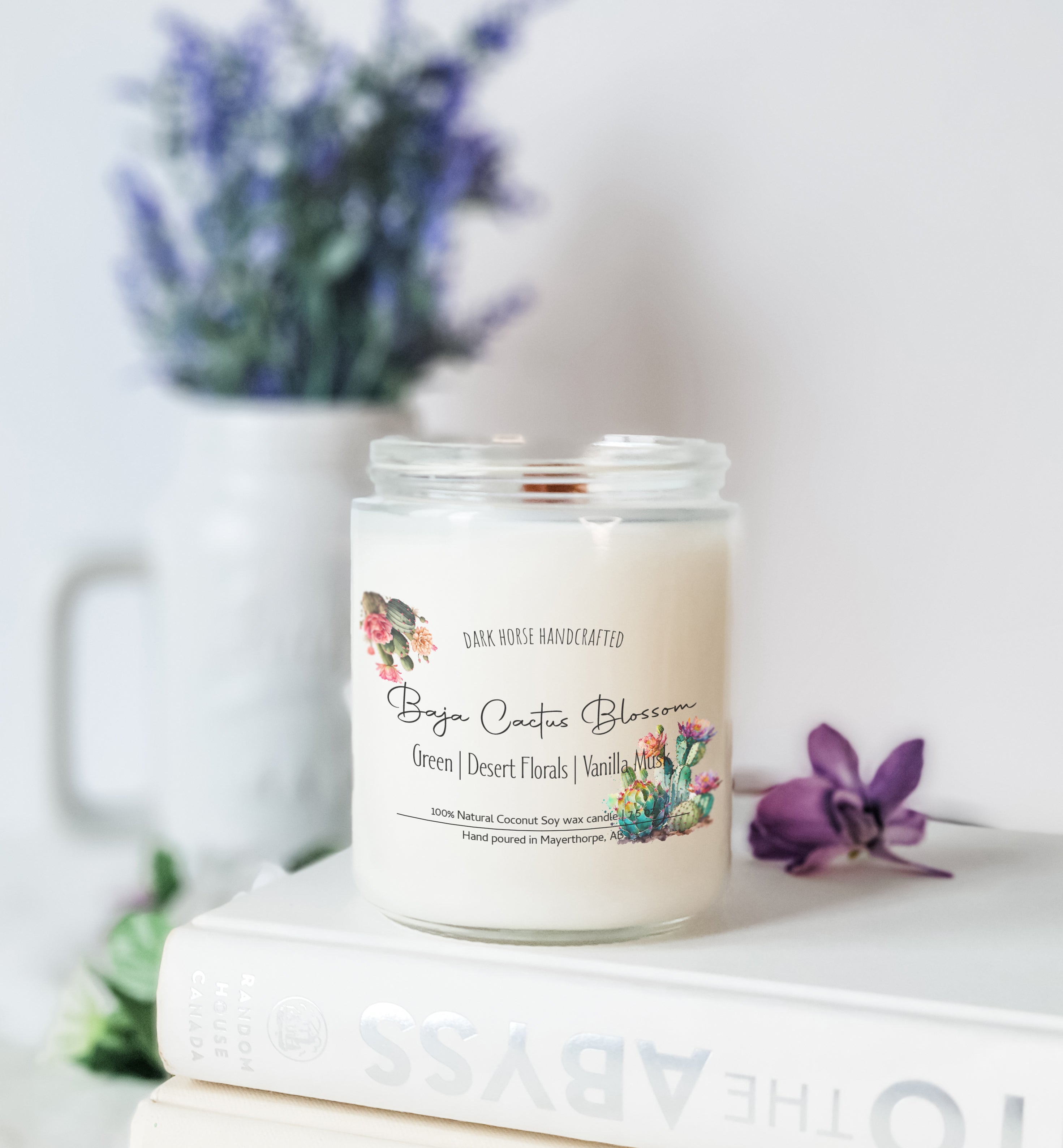 Baja Cactus Blossom - Scented Coconut Soy Candle
