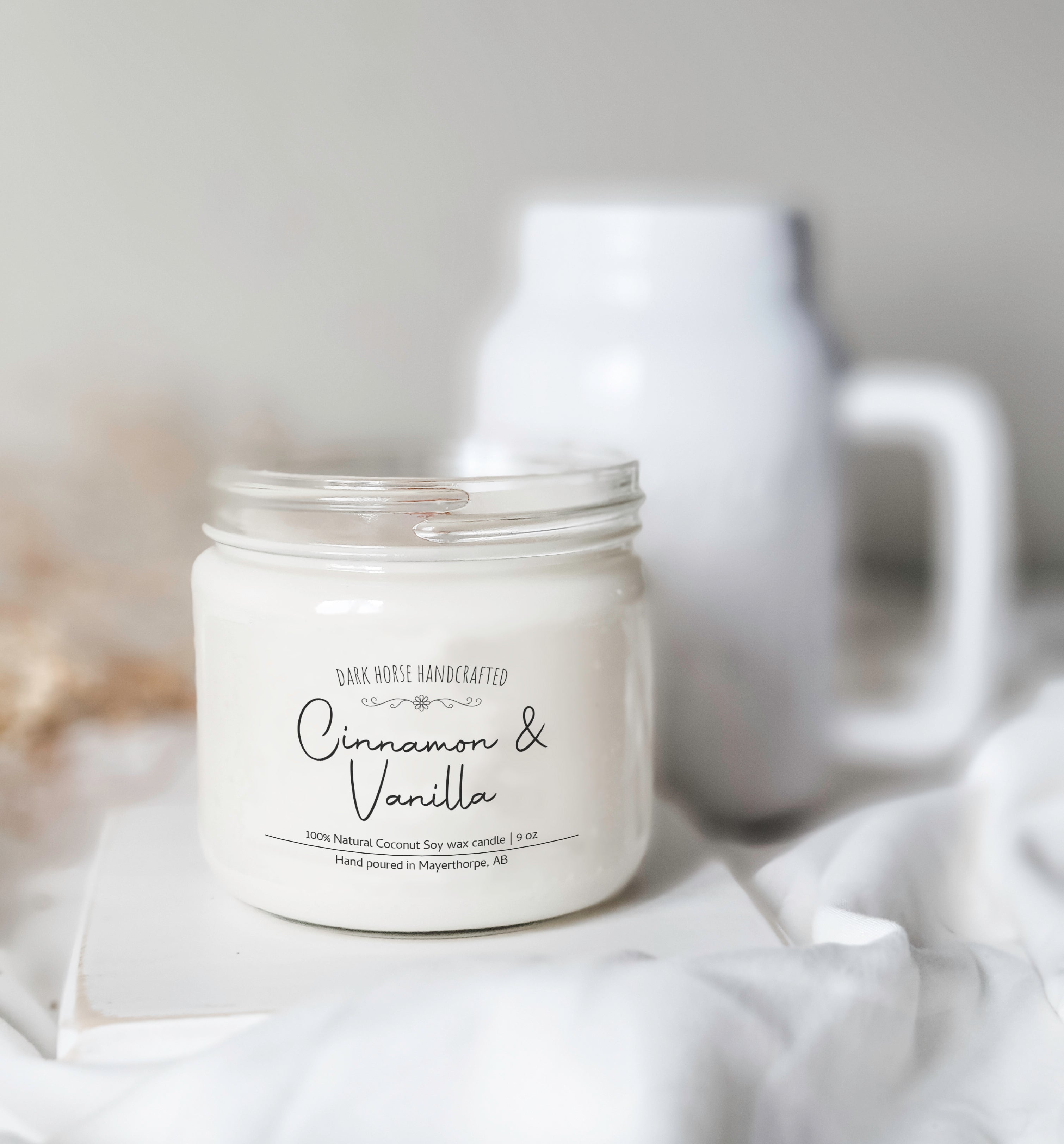 Cinnamon & Vanilla - Scented Coconut Soy Candle