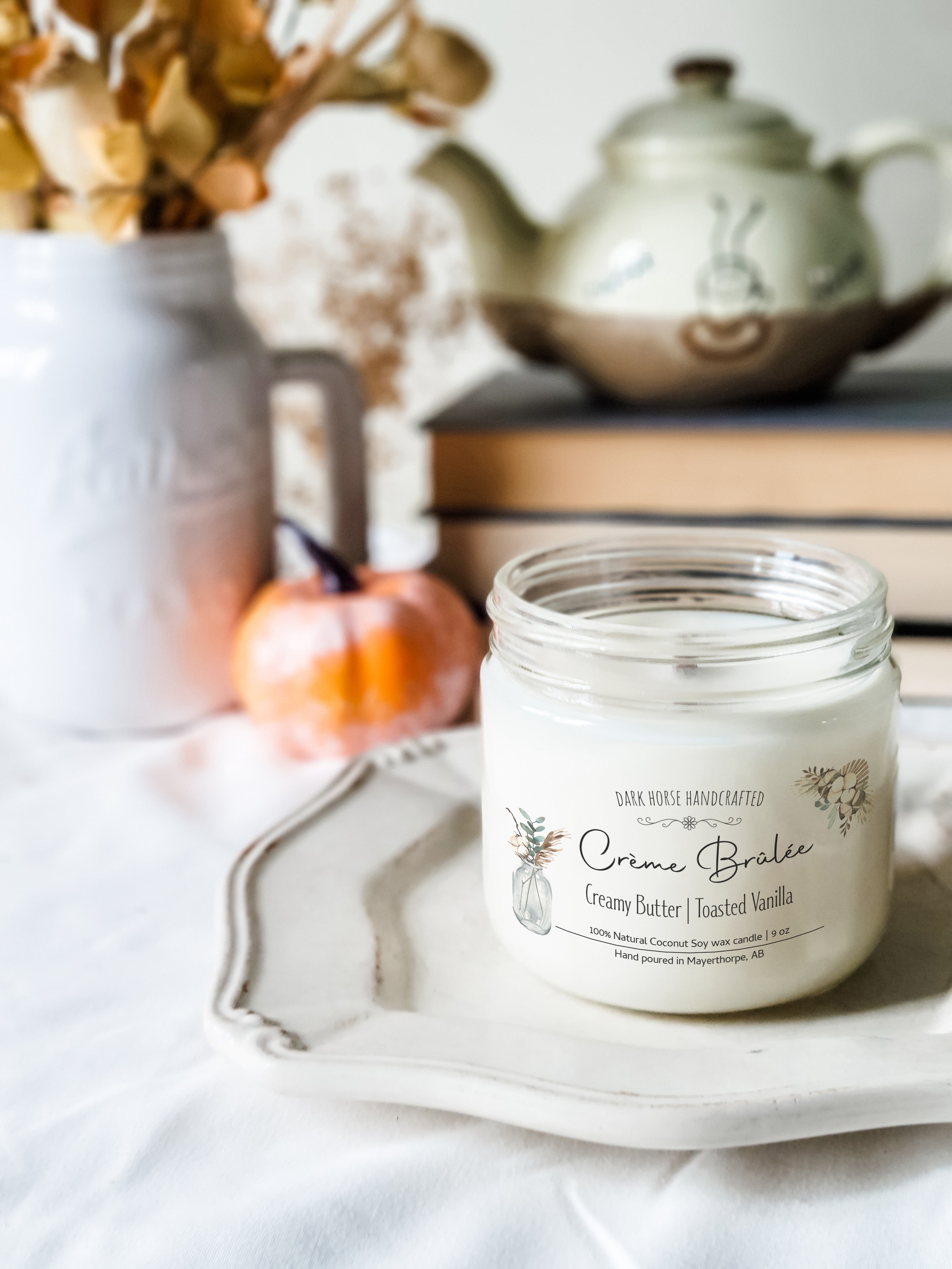 Creme brulee fall candle