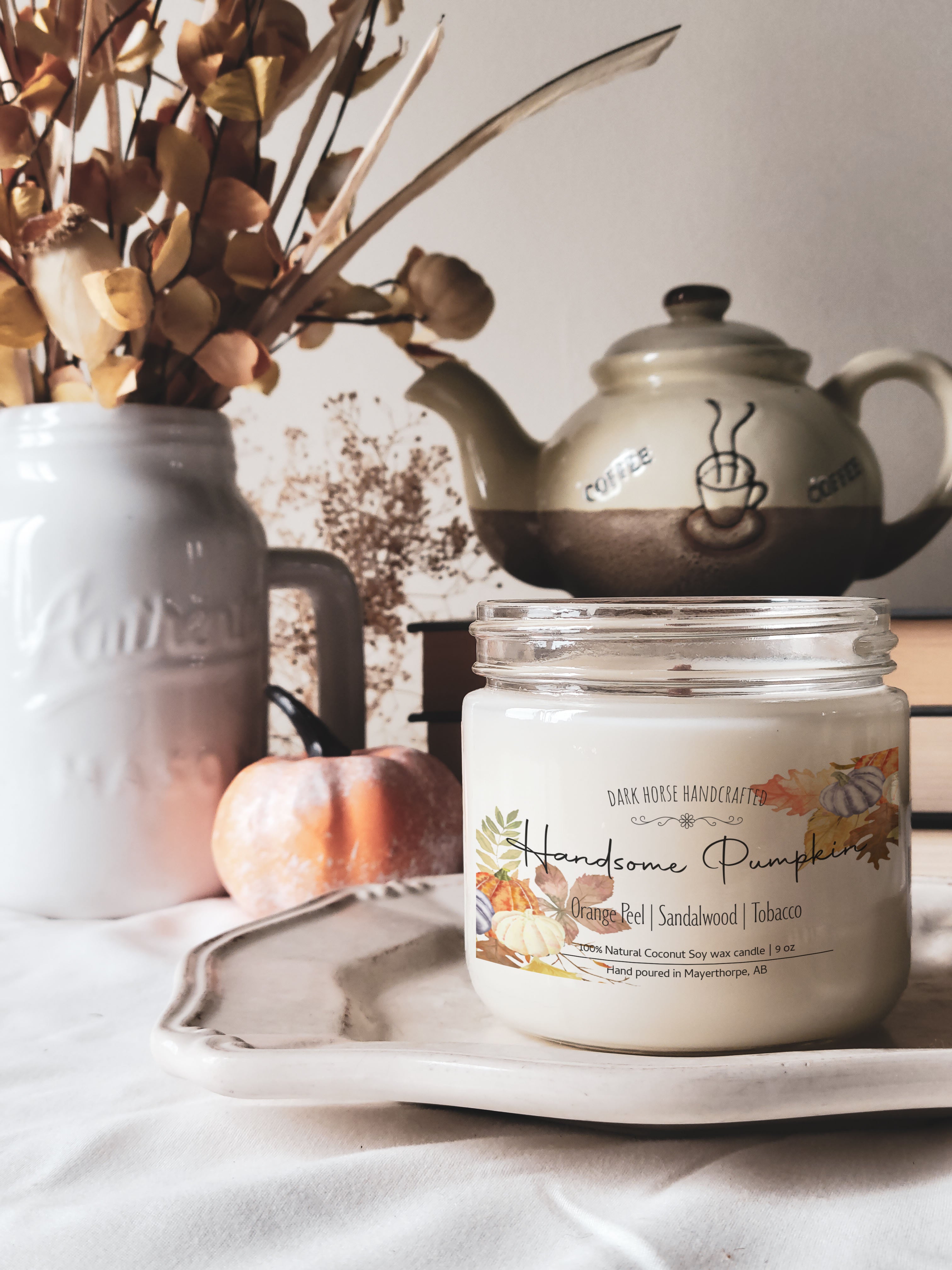 Handsome Pumpkin - Fall Scented Coconut Soy Candle