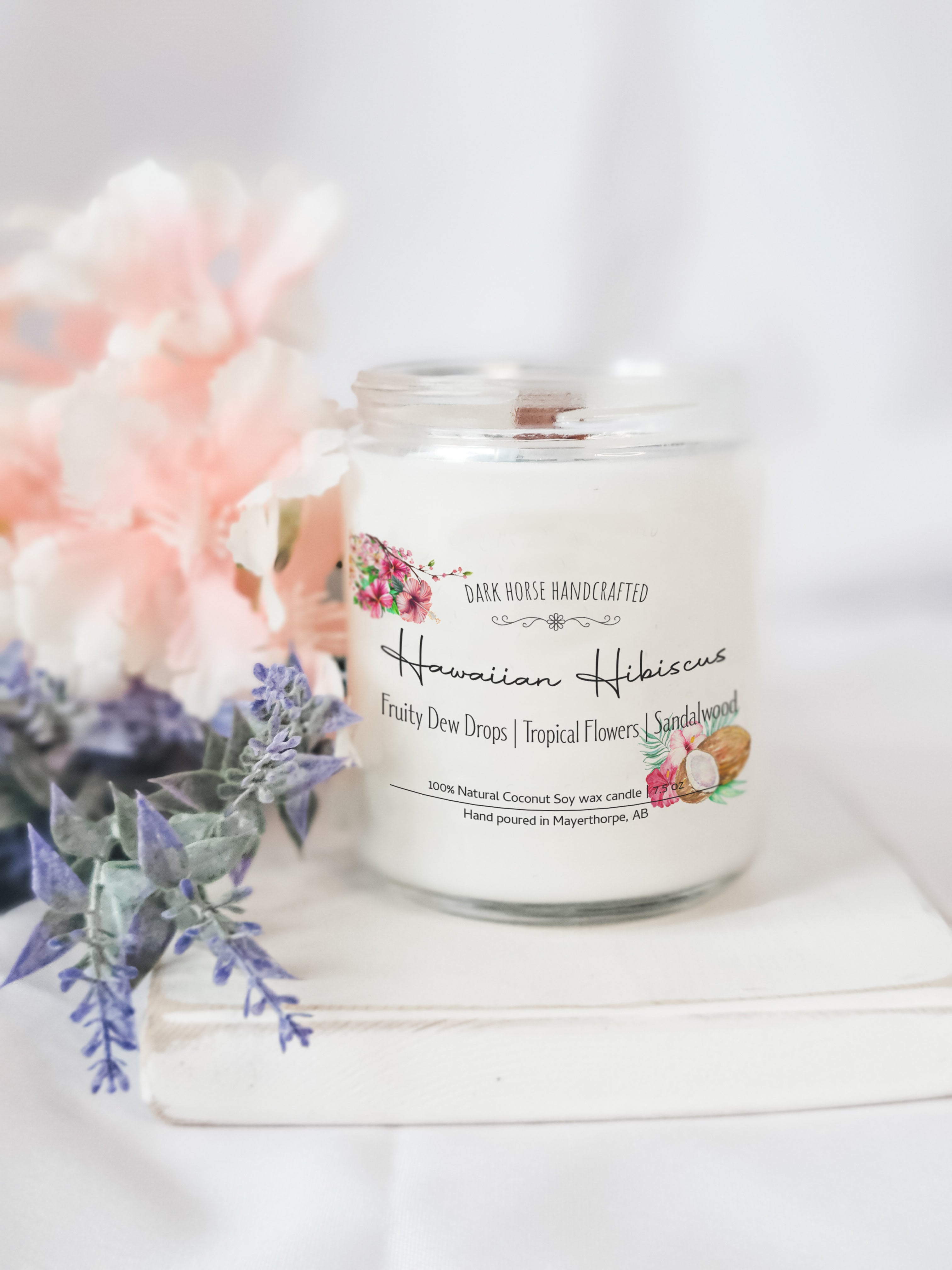 Hawaiian Hibiscus - Scented Coconut Soy Candle
