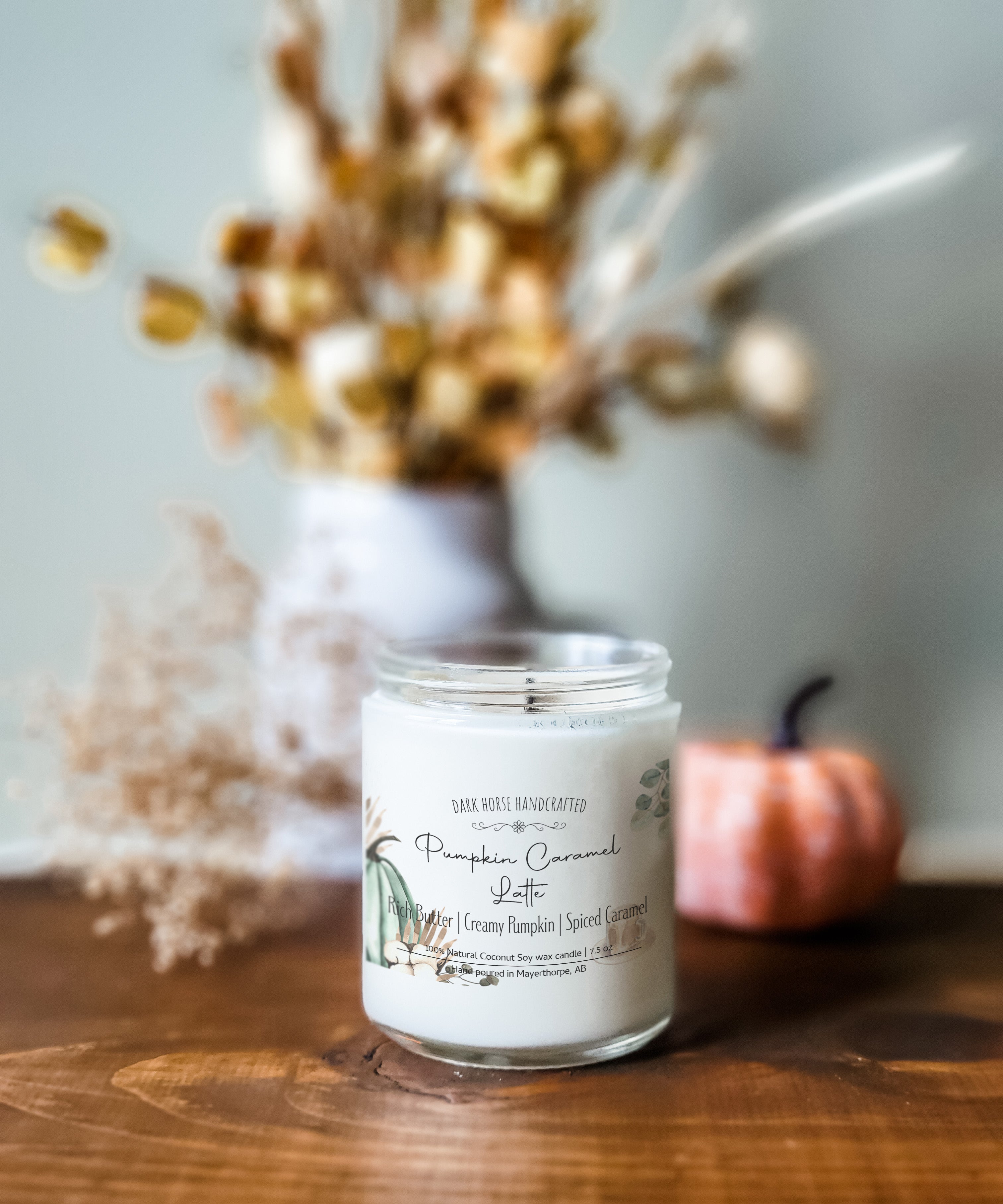 Pumpkin Caramel Latte - Scented Coconut Soy Candle