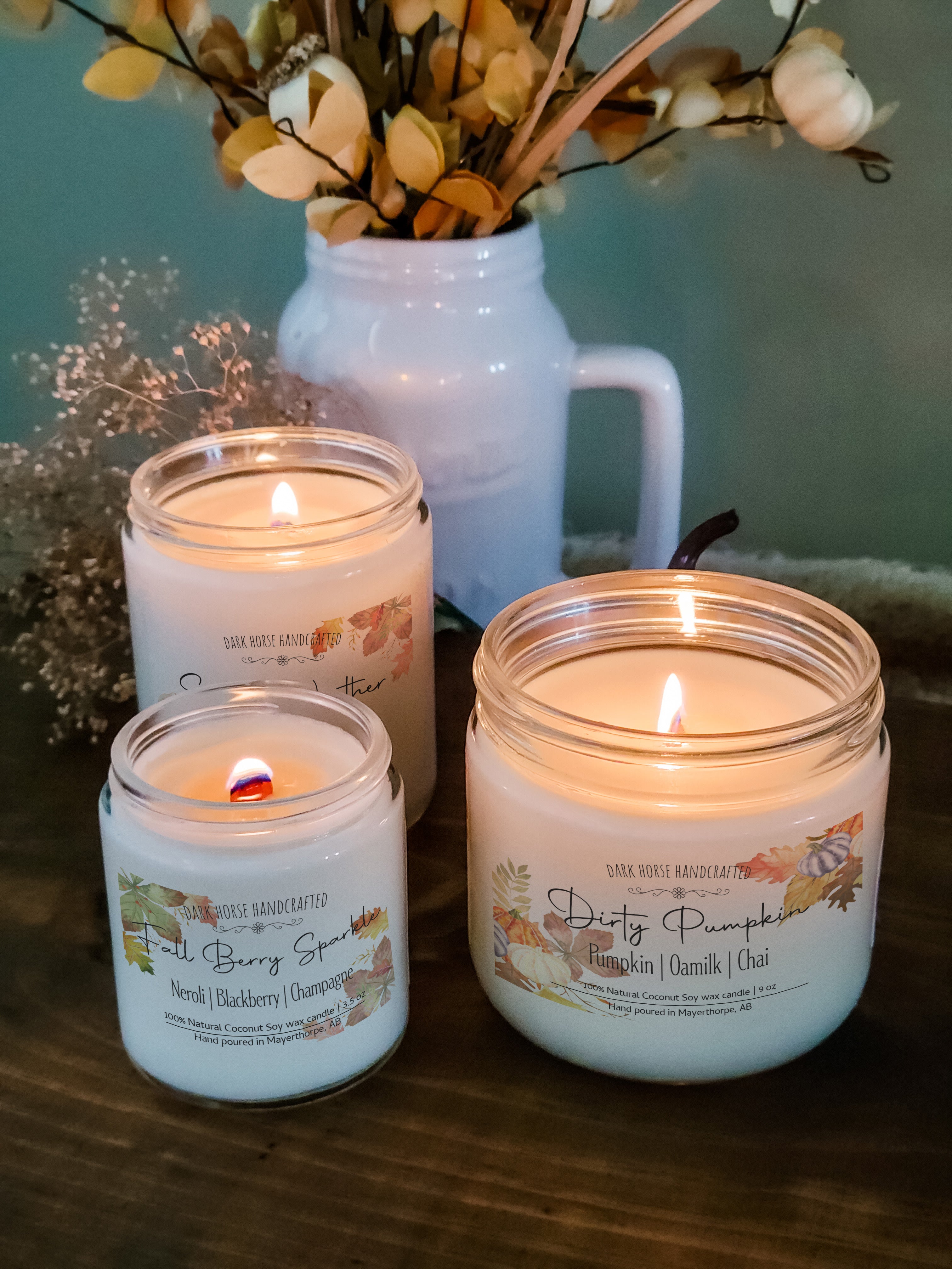 Fall Berry Sparkle - Fall Scented Coconut Soy Candle