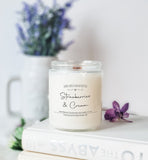 Strawberries & Cream - Scented Coconut Soy Candle