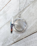 Inside locket type Elephant diffuser aromatherapy necklace, stainless steel